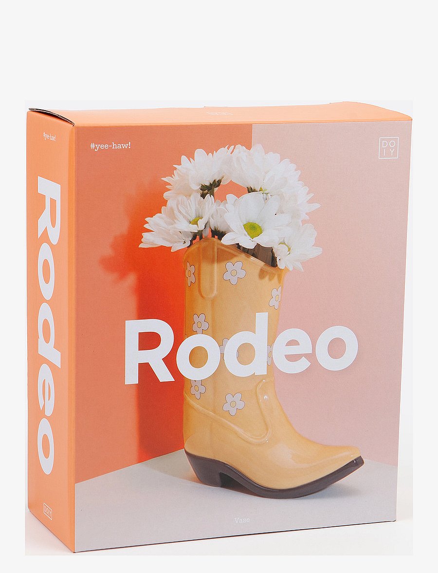 DOIY - Vase - Rodeo - Cowboy Boot - vasen - yellow - 3