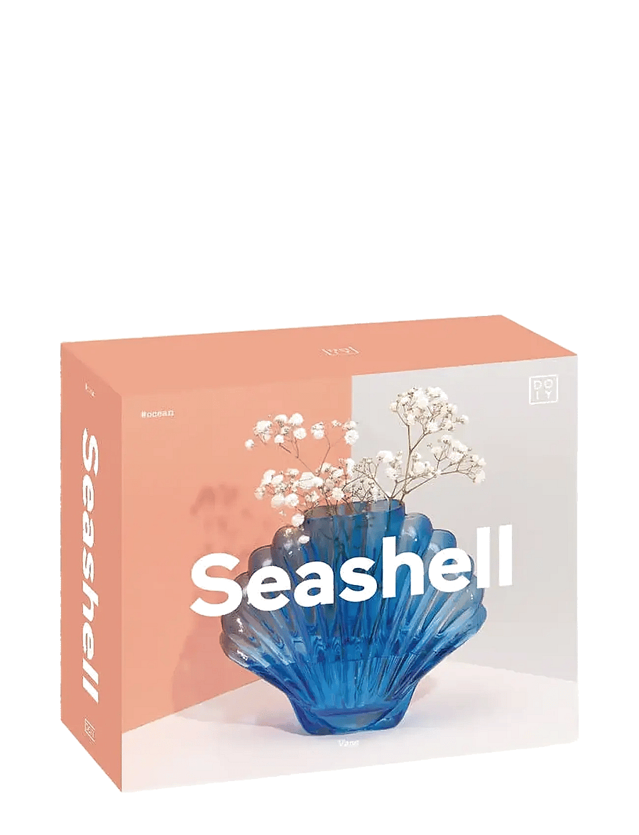 DOIY - Vase, Shell - vasen - blue - 3