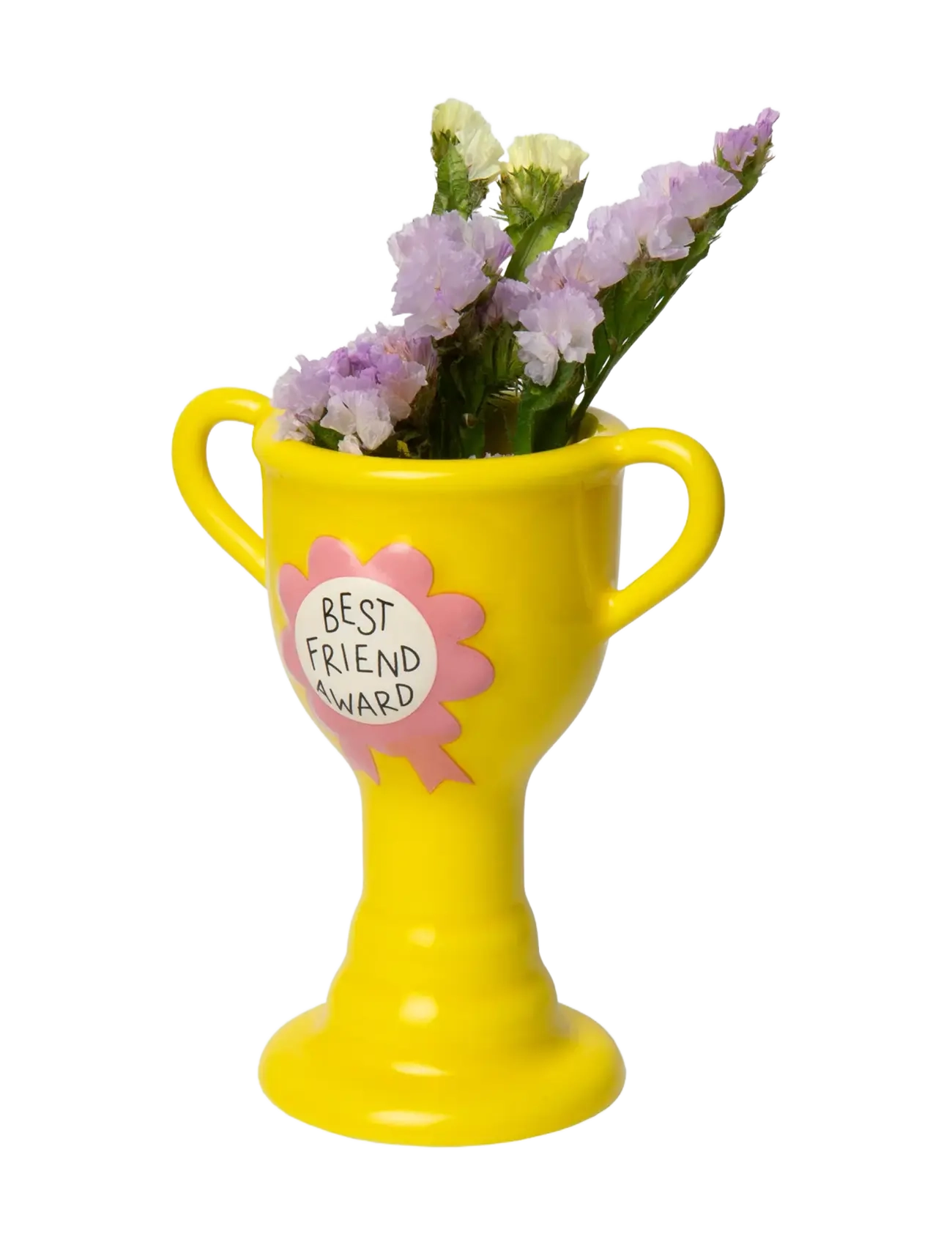 DOIY Vase – Trofé – Pris för bästa vän - Inredning - YELLOW / yellow