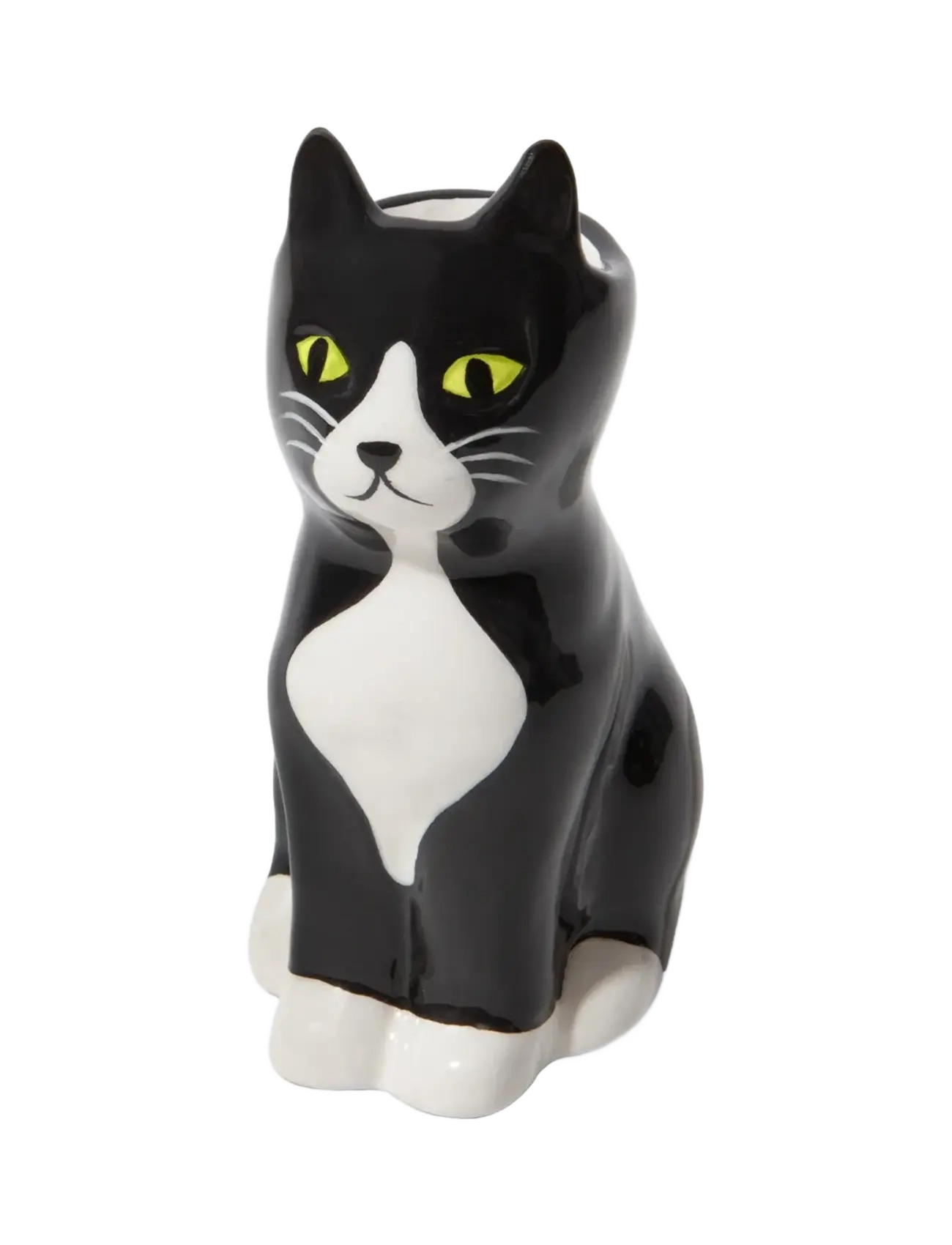 DOIY Vase - Cat Schwarz - H11CM - Unisex