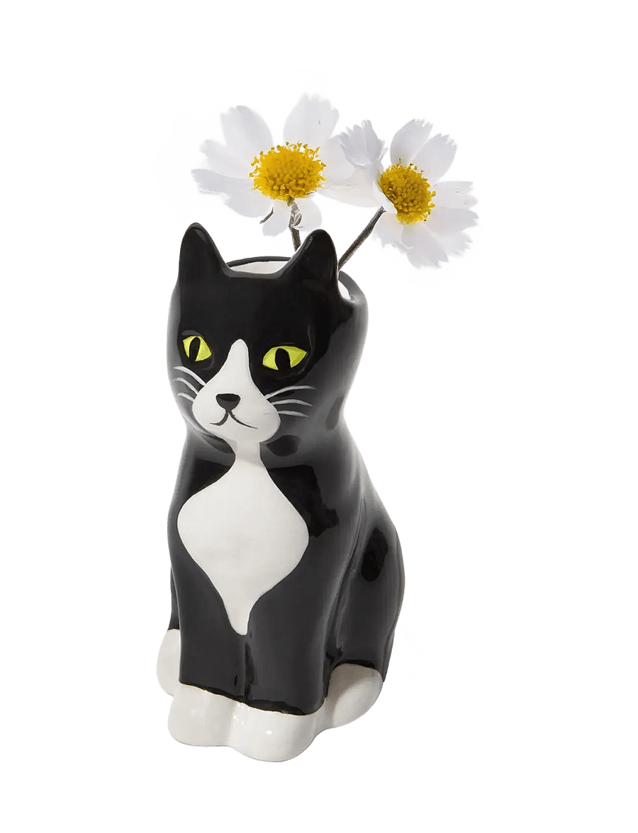 DOIY - Vase - Cat - vaasid - black - 2