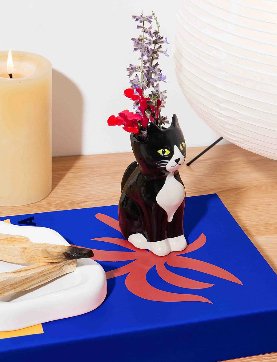 DOIY - Vase - Cat - vaasid - black - 5