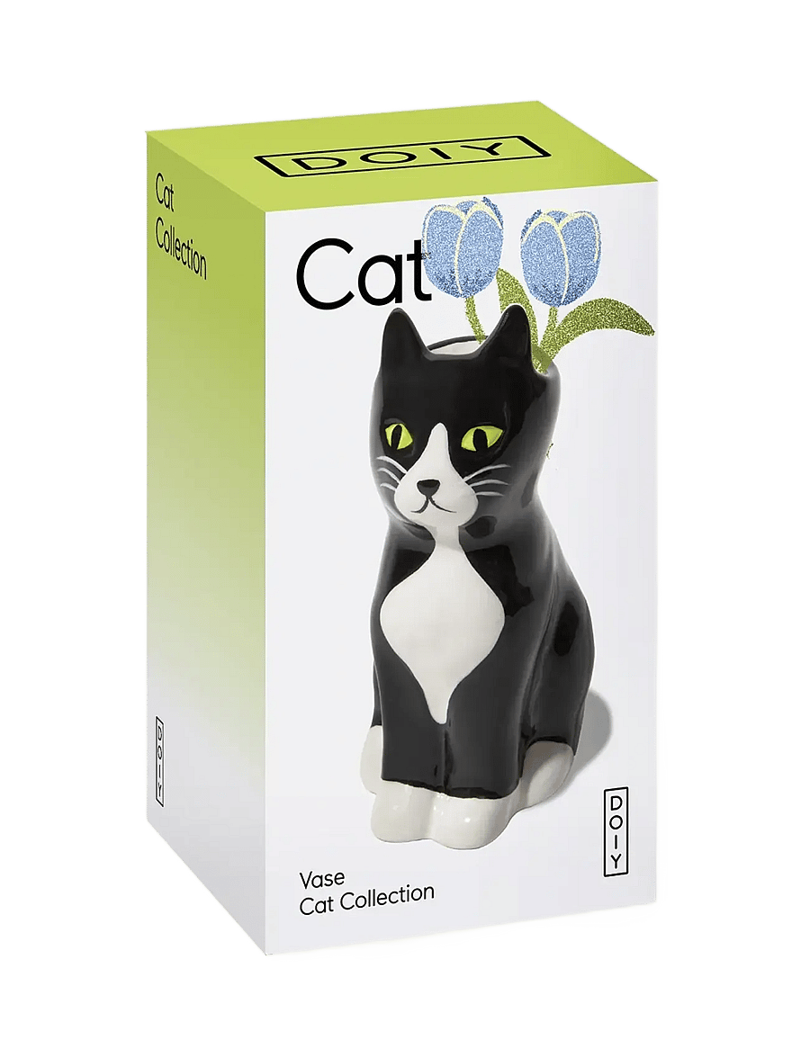 DOIY - Vase - Cat - vaasid - black - 4