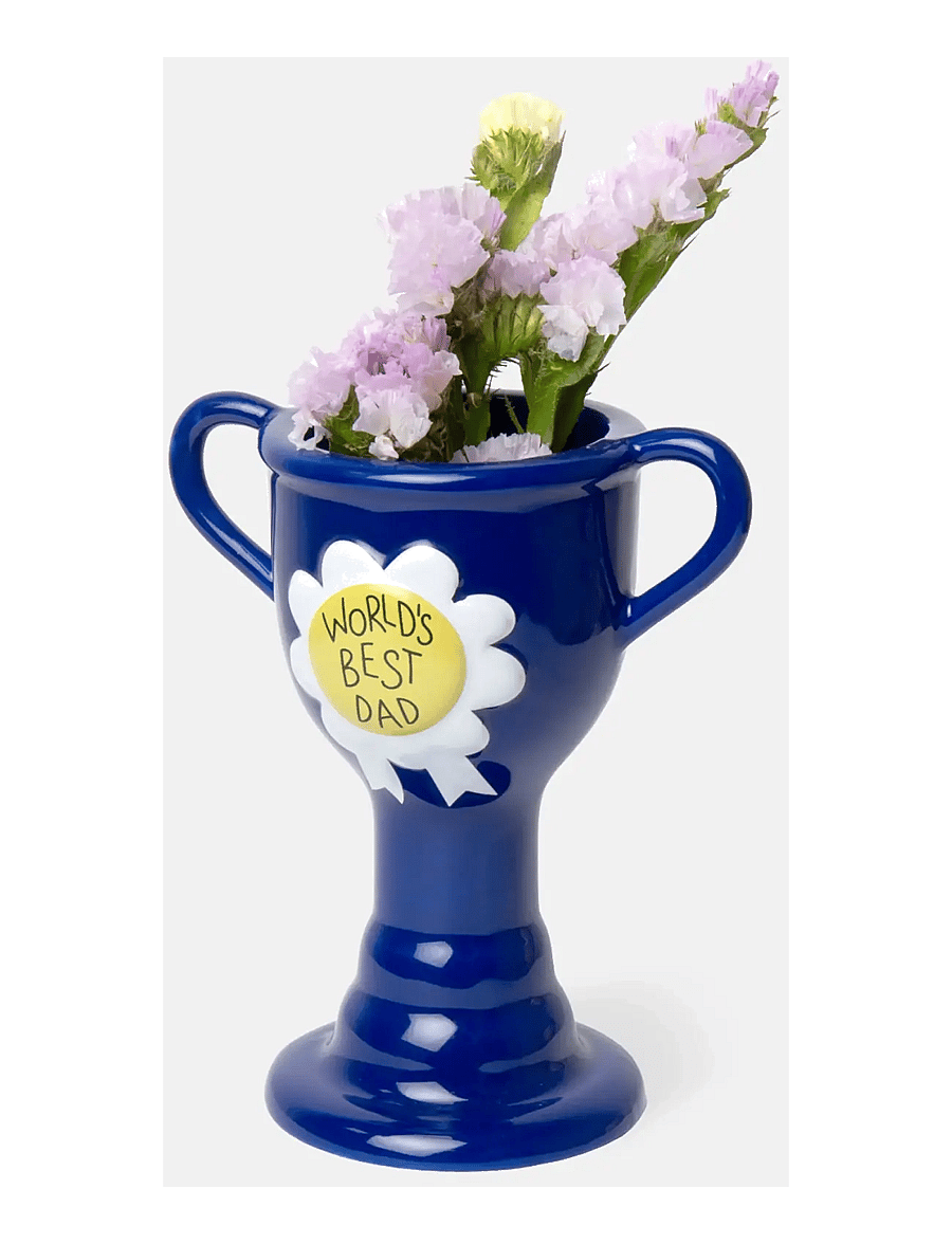 DOIY - Vase - Trophy - World's best dad - blue - 1
