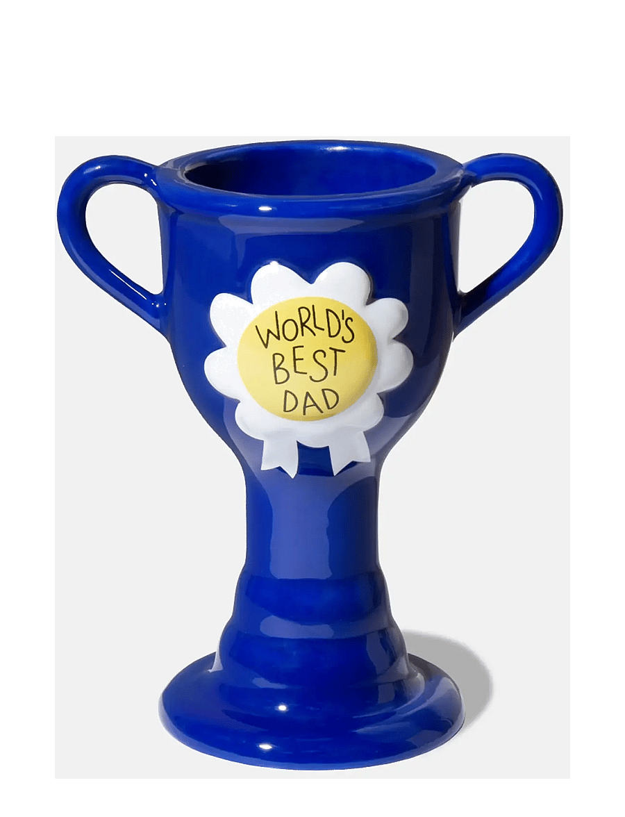 DOIY - Vase - Trophy - World's best dad - blue - 2