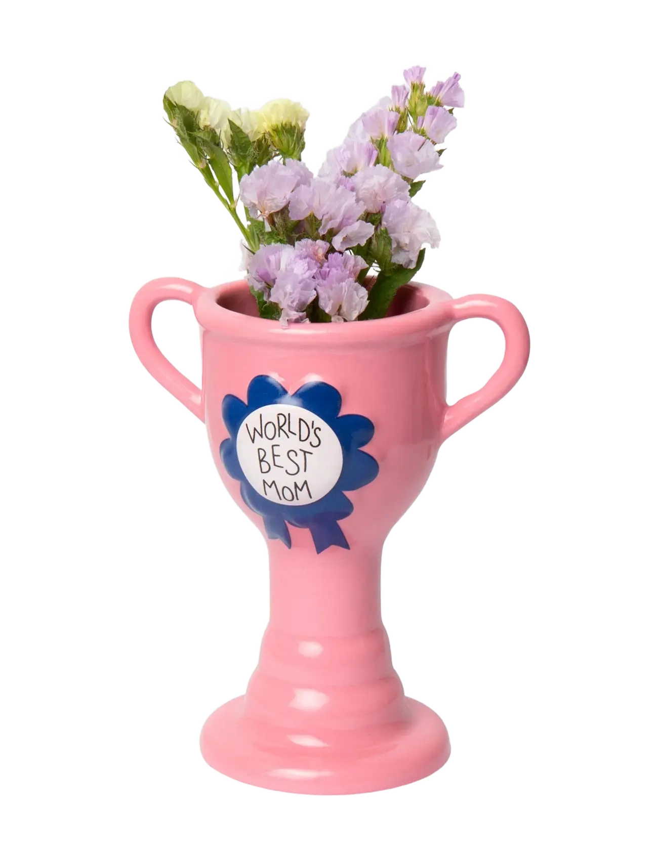 DOIY Vase – Trophy – Världens bästa mamma - Visa allt - PINK / pink/rose