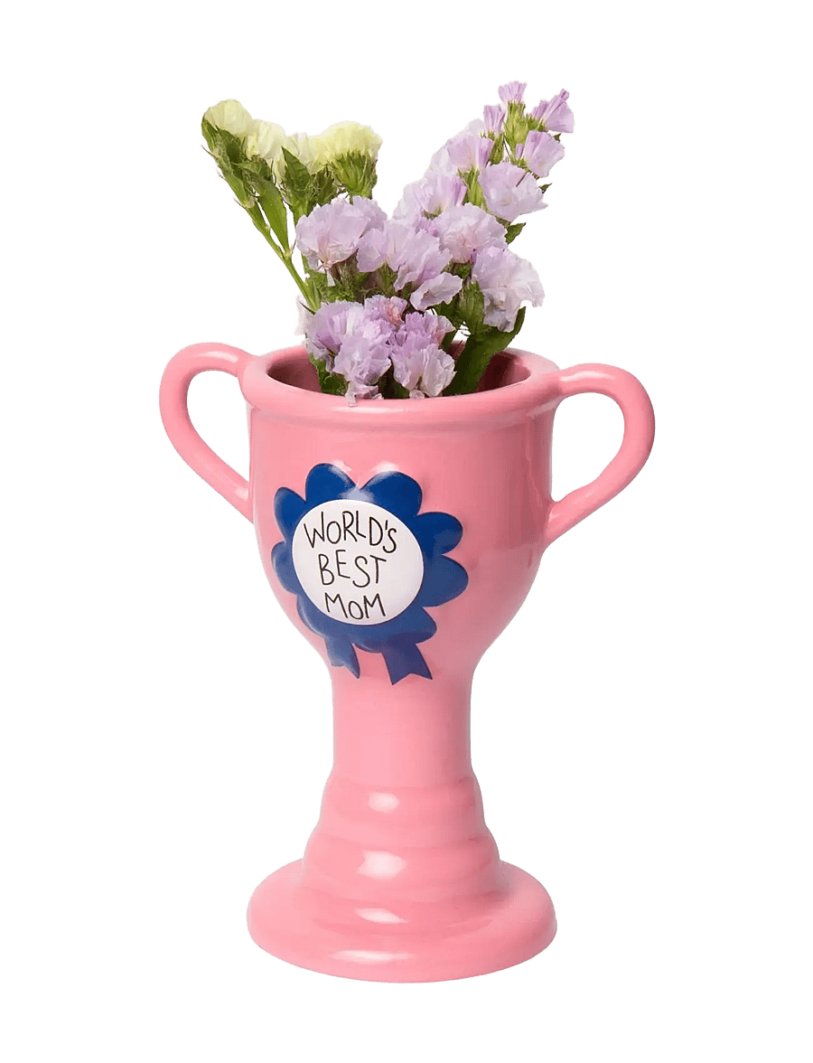 DOIY - Vase - Trophy - World's best mom - pink - 1