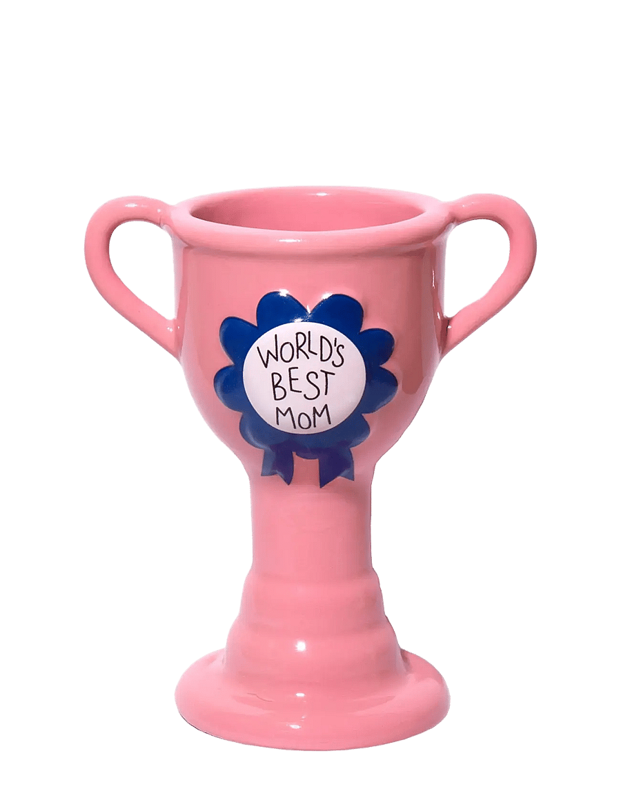 DOIY - Vase - Trophy - World's best mom - pink - 2