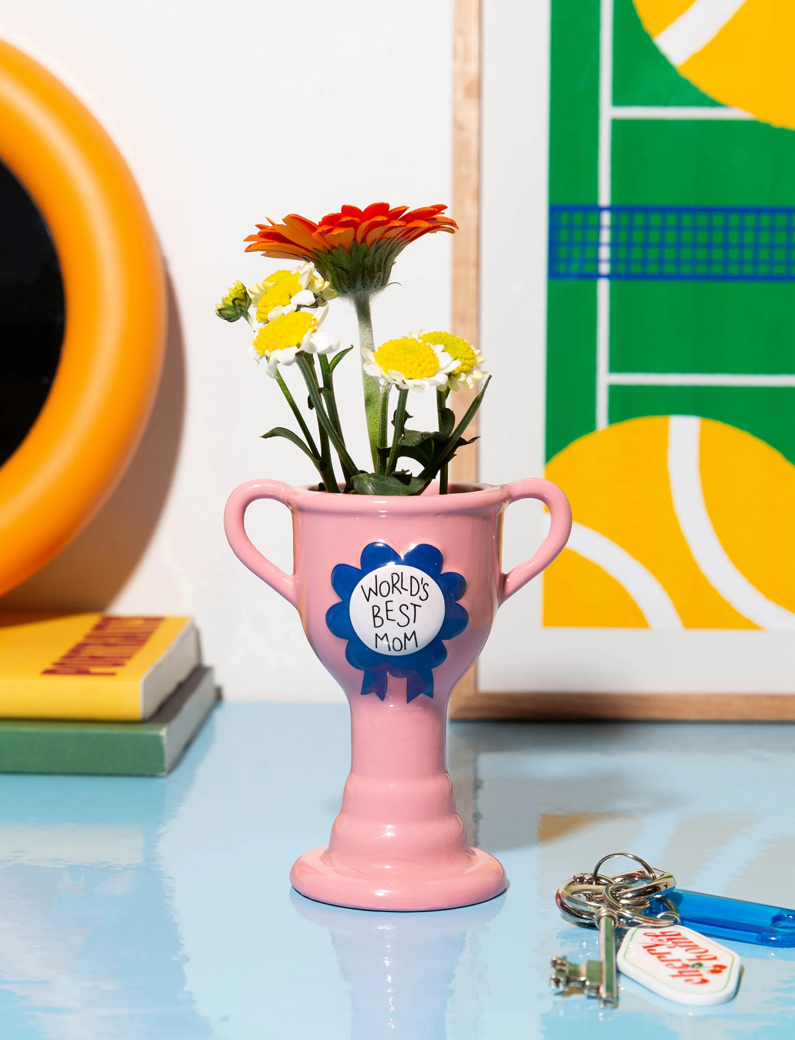 DOIY - Vase – Trophy – Världens bästa mamma - pink - 3