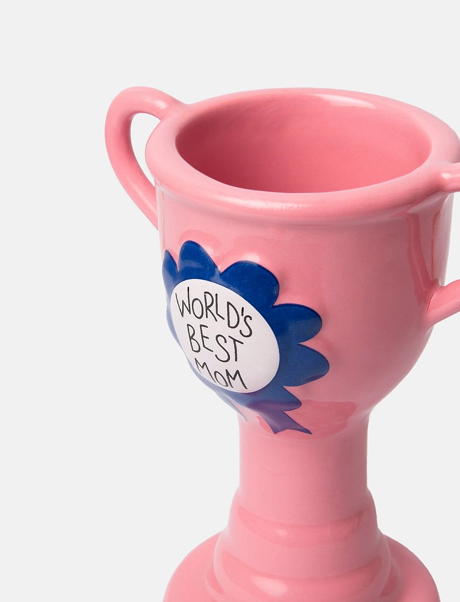 DOIY - Vase - Trophy - World's best mom - pink - 4