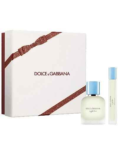 Gift Set Light Blue Pour Homme Edt 50 Ml + Travel Spray Edt 10 Ml - Eau De Toilette