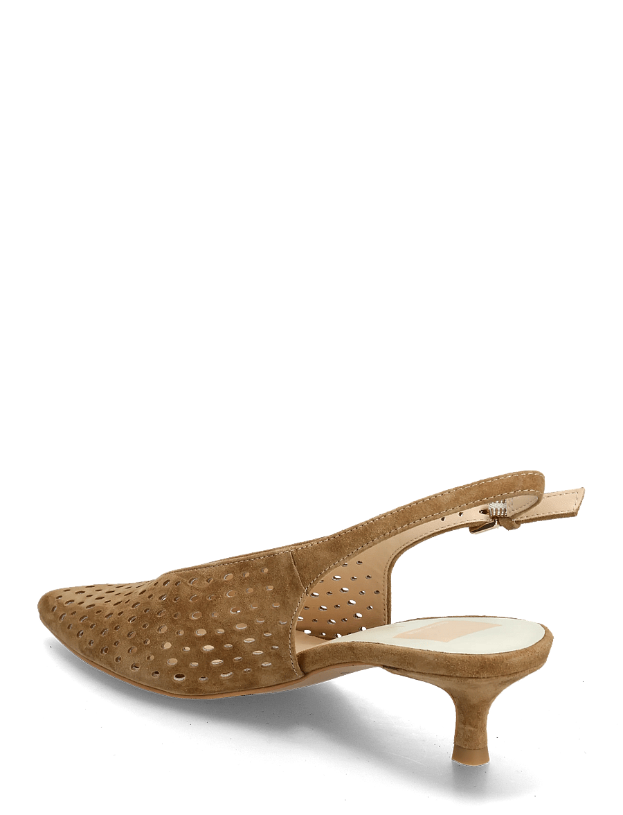 Dolce Vita - Alenna Perf - högklackade slingbacks - lt brown - 2