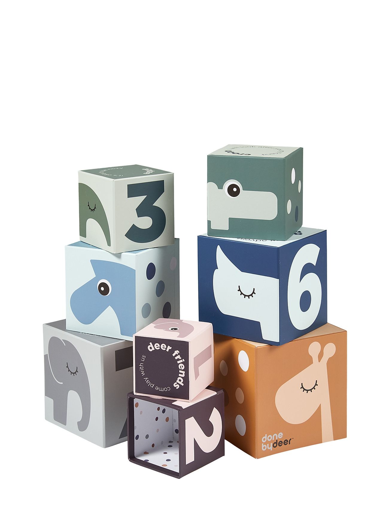 Stacking Cubes Deer Friends