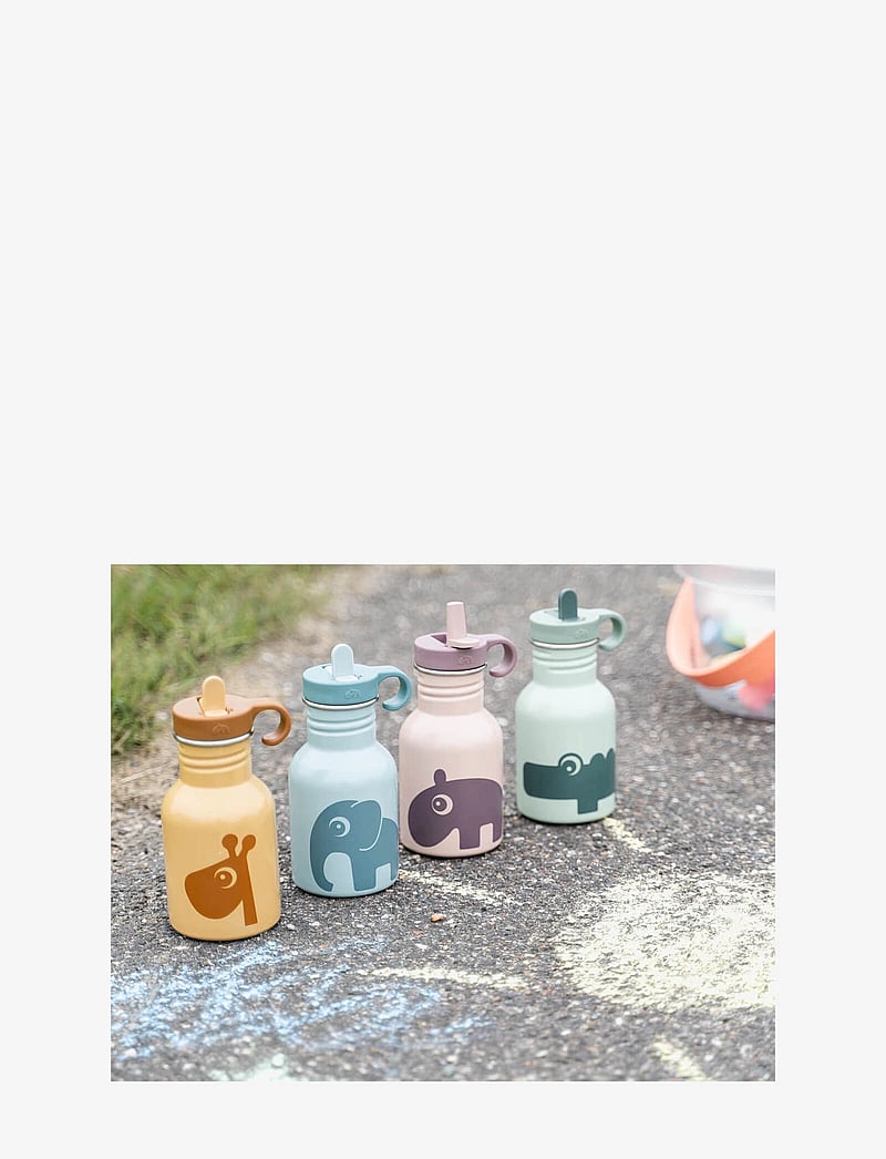 Done by Deer - Metal bottle Croco Green 350 ml - beebipudelid - green - 4