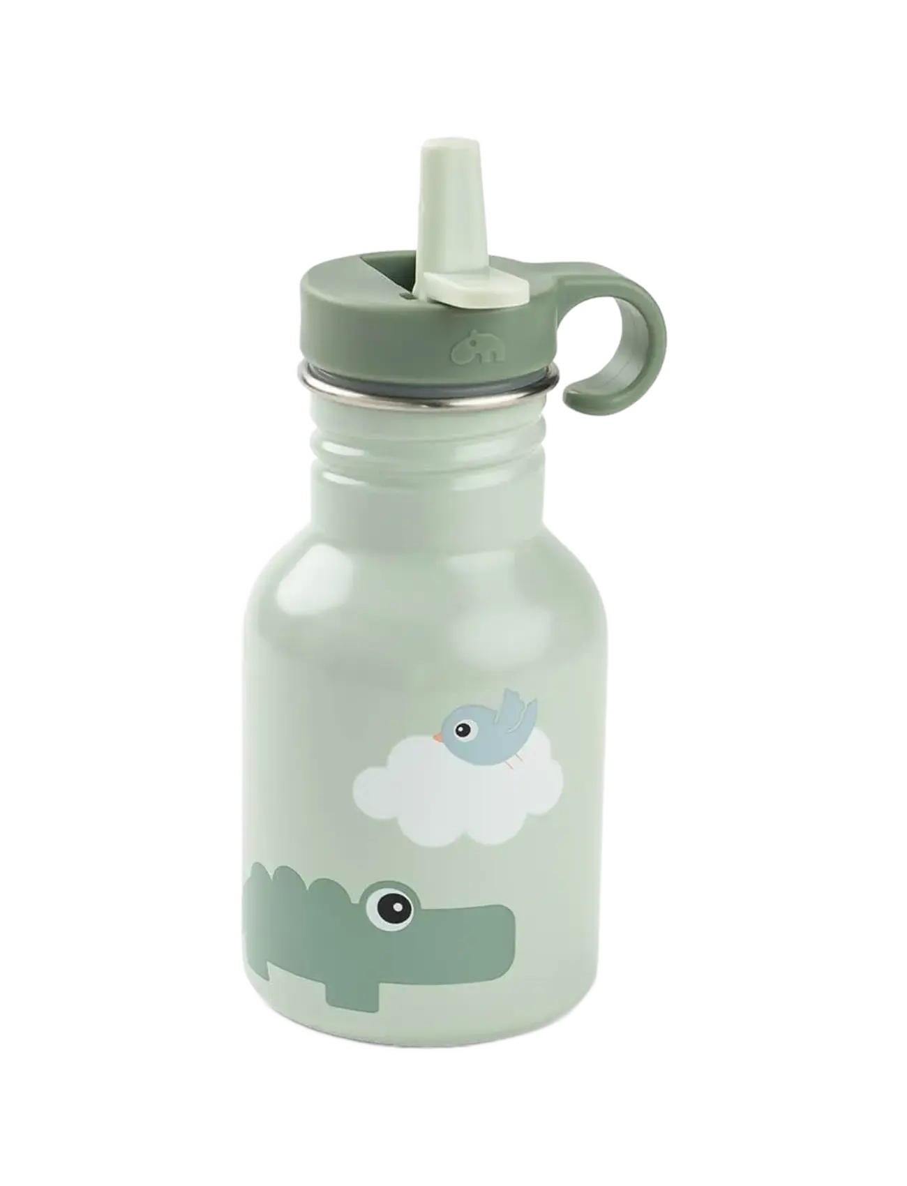 Done by Deer - Metal bottle Playground Green 350 ml - vandflasker - green - 2