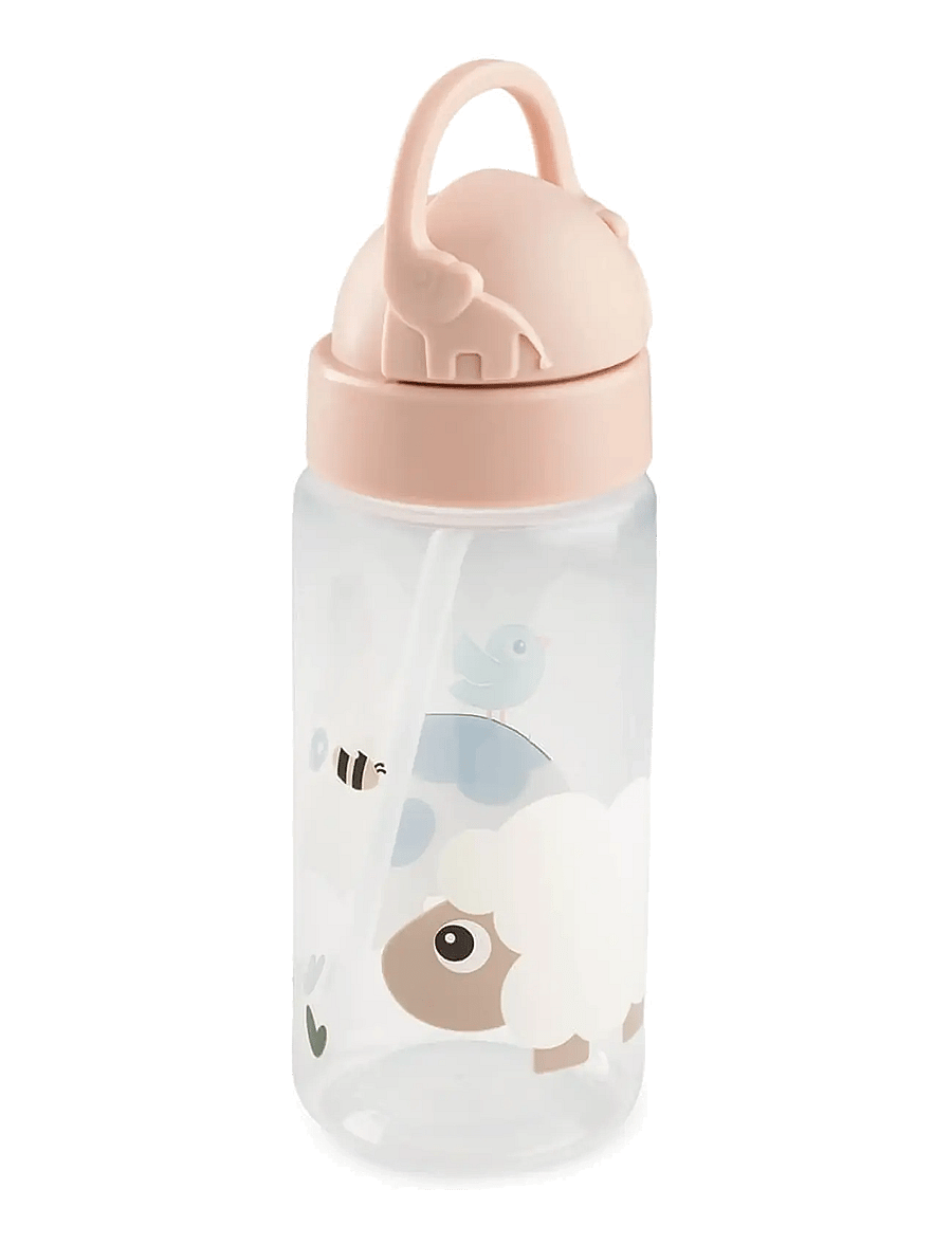 Done by Deer - Straw bottle Tiny farm Powder 350 ml - wasserflaschen - powder - 1