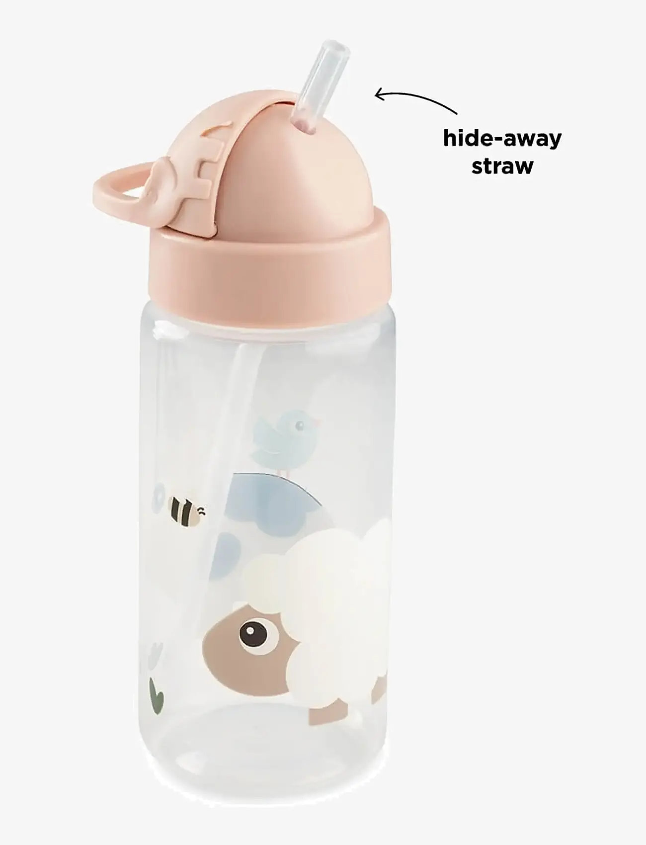 Done by Deer - Straw bottle Tiny farm Powder 350 ml - wasserflaschen - powder - 3