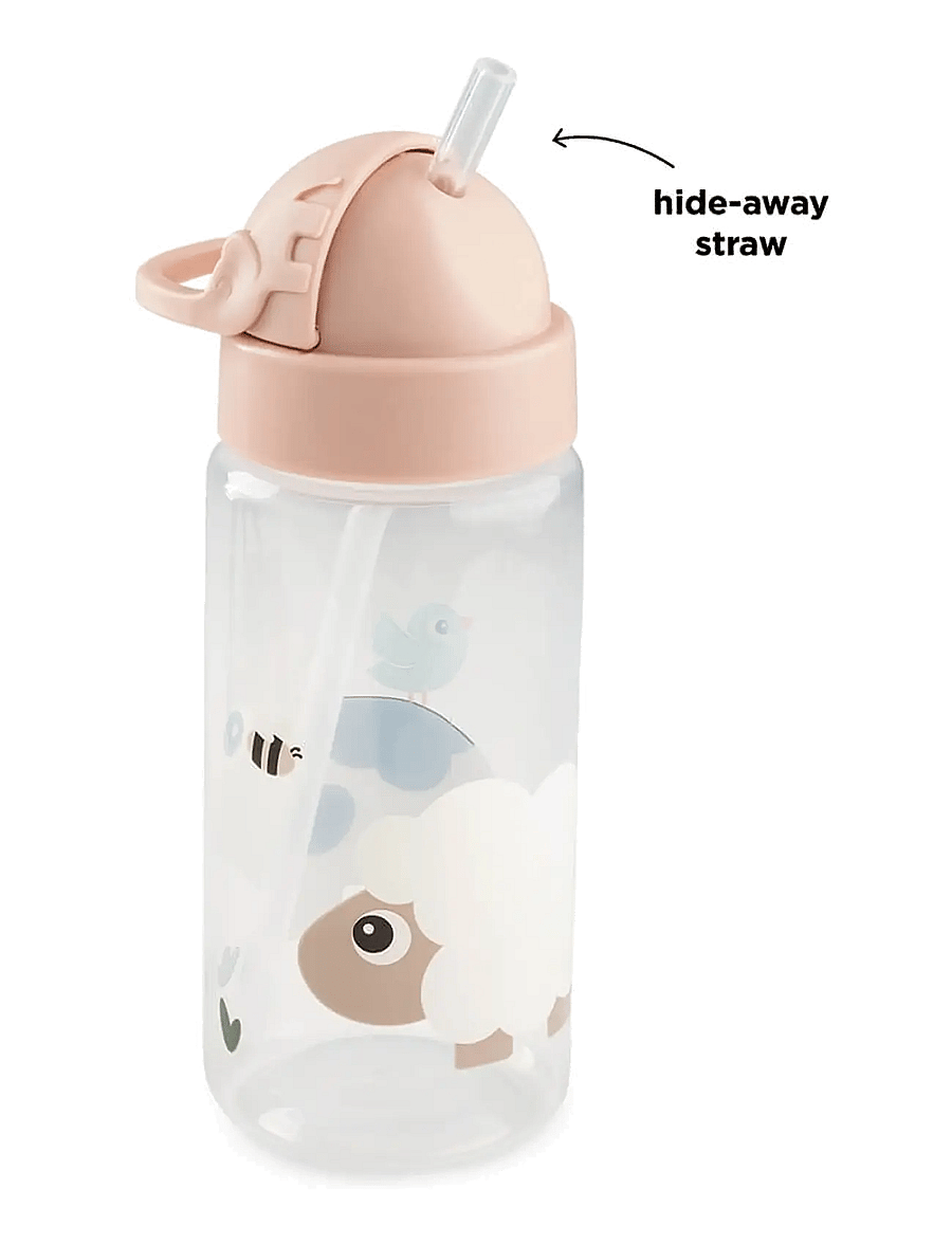 Done by Deer - Straw bottle Tiny farm Powder 350 ml - wasserflaschen - powder - 3