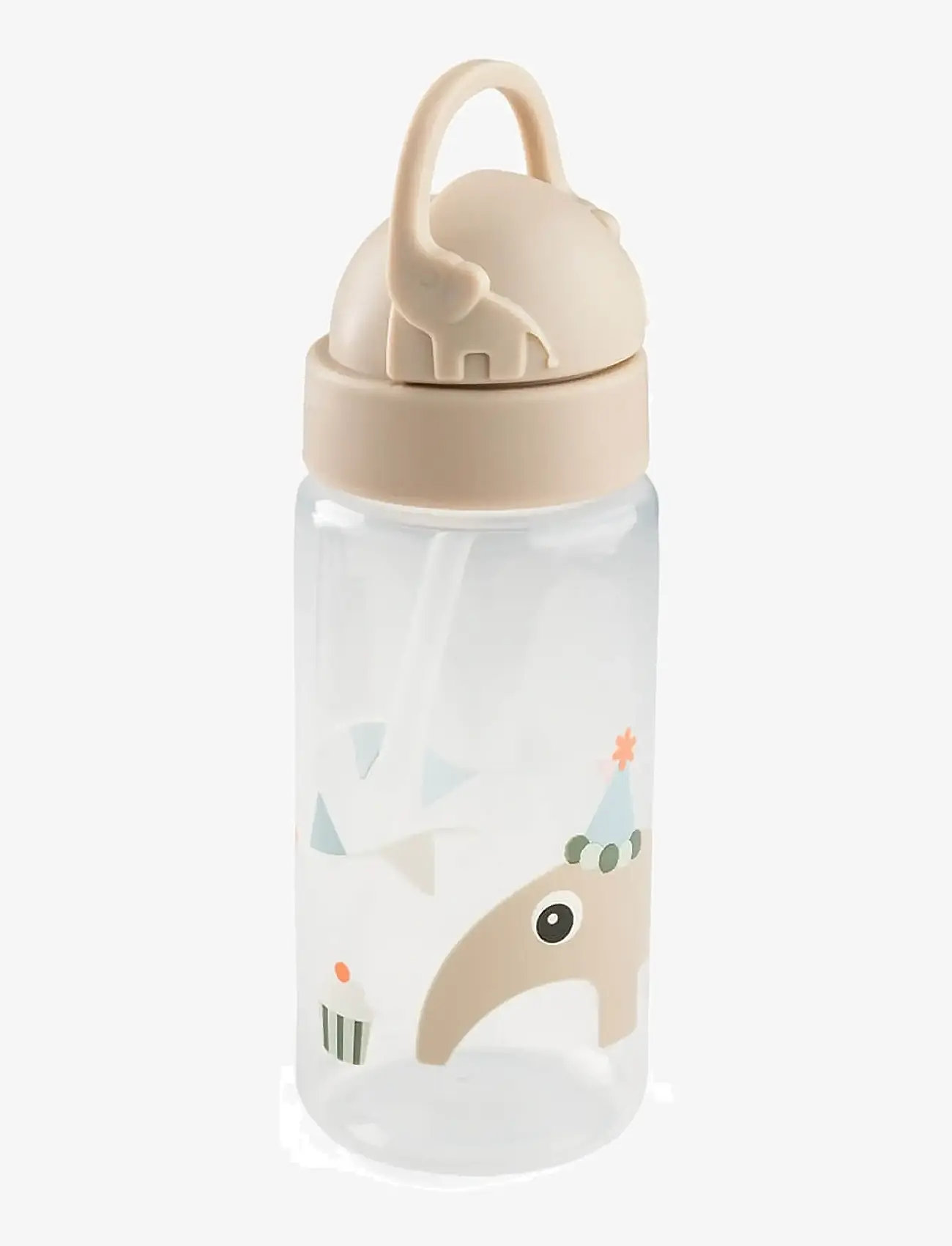 Done by Deer - Straw bottle Celebration Sand 350 ml - vattenflaskor - sand - 1