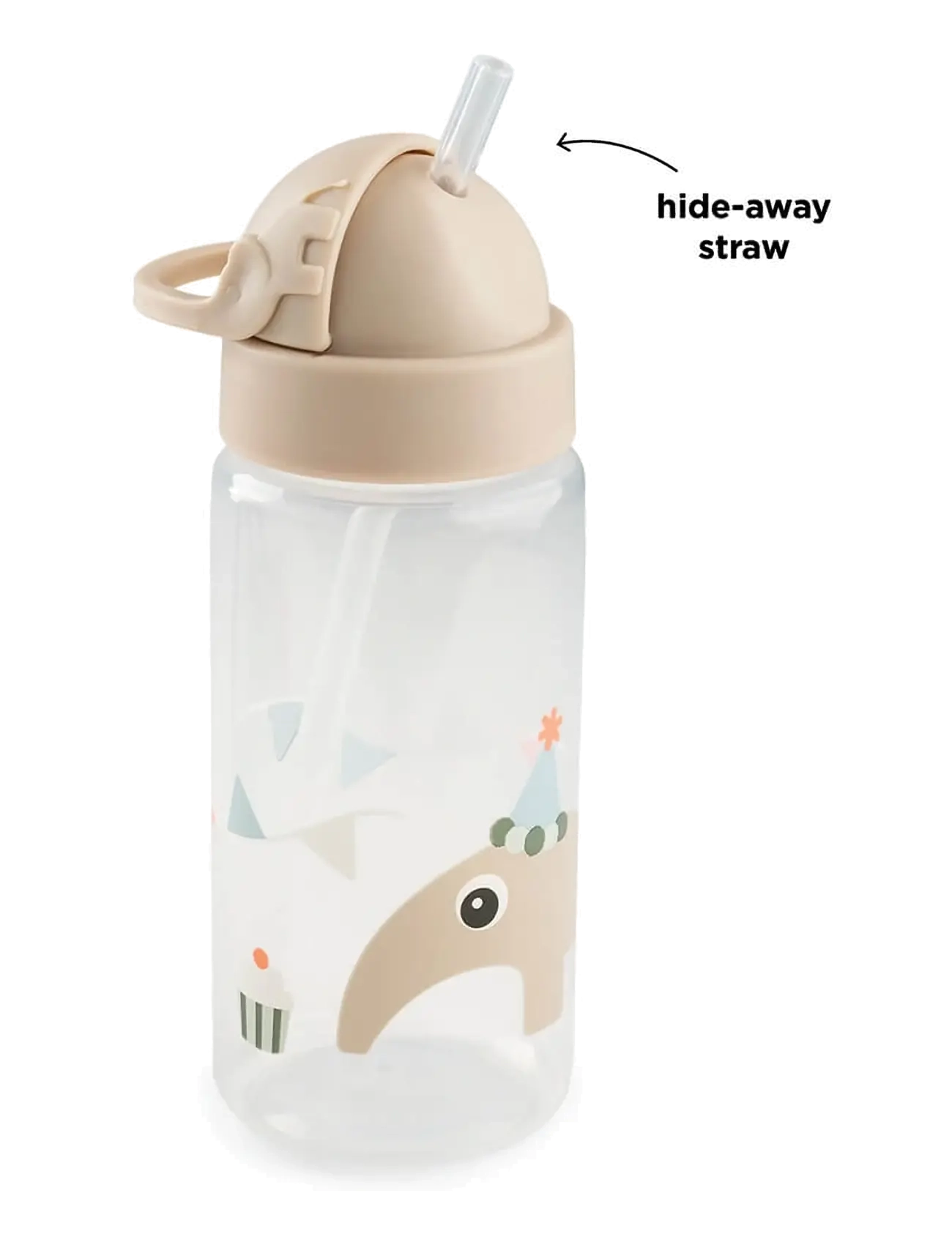 Done by Deer - Straw bottle Celebration Sand 350 ml - juomapullot - sand - 3