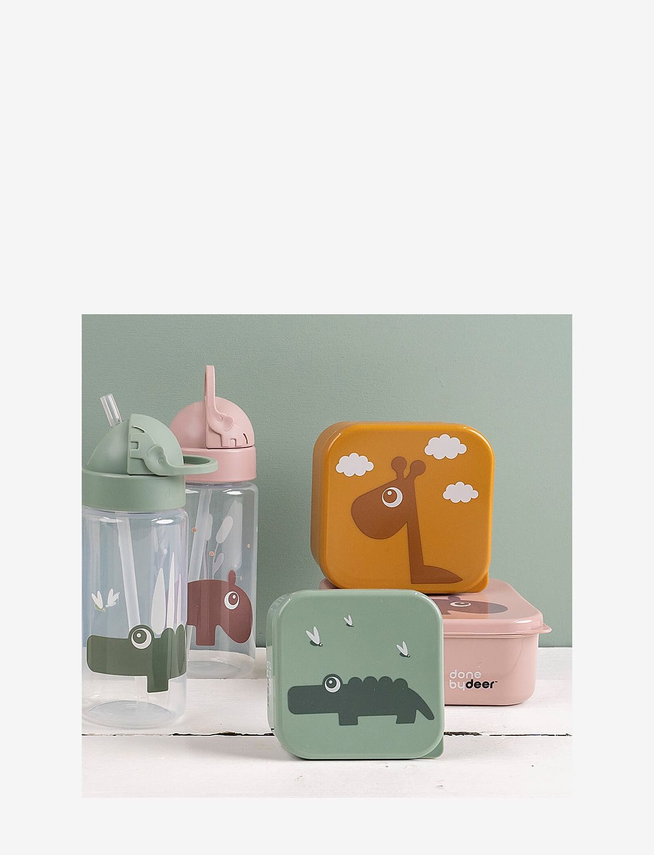 Done by Deer - Straw bottle Ozzo Powder 350 ml - baby bottles - powder - 3