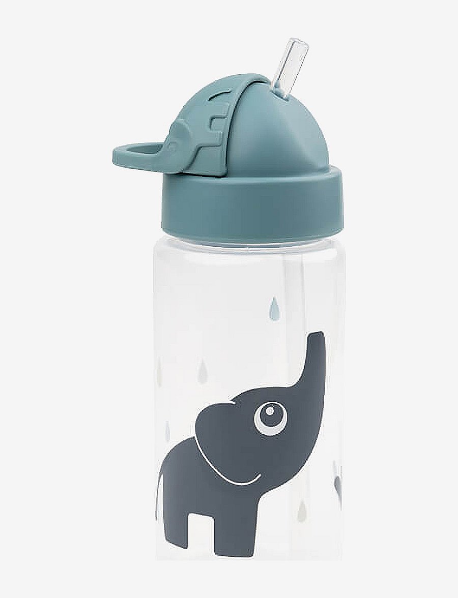 Done by Deer - Straw bottle Elphee Blue 350 ml - babyflaschen - blue - 1