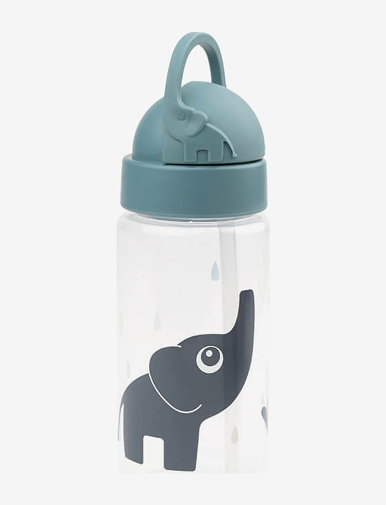 Done by Deer - Straw bottle Elphee Blue 350 ml - sutteflasker - blue - 0