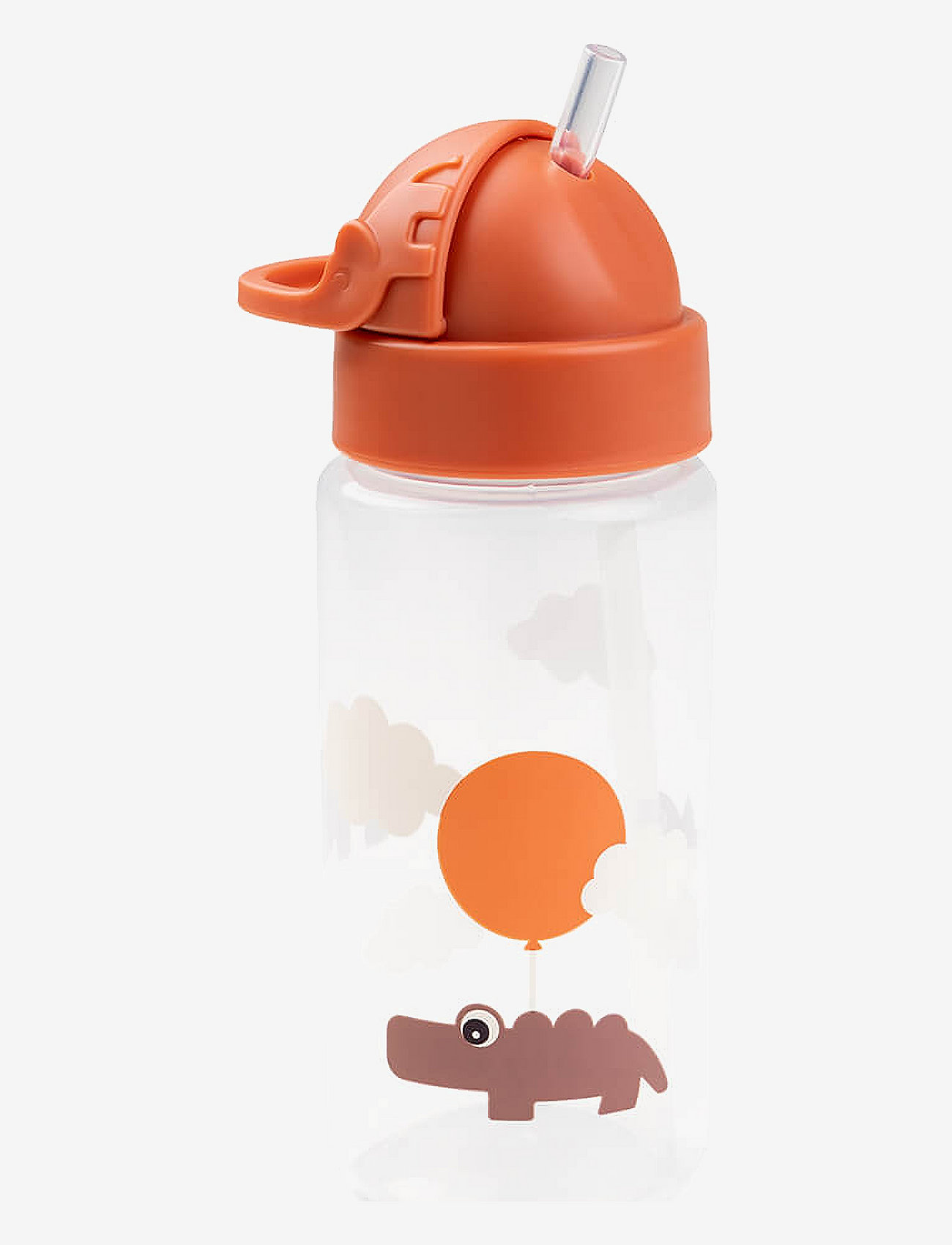 Done by Deer - Straw bottle Happy clouds Papaya 350 ml - papaya - 2