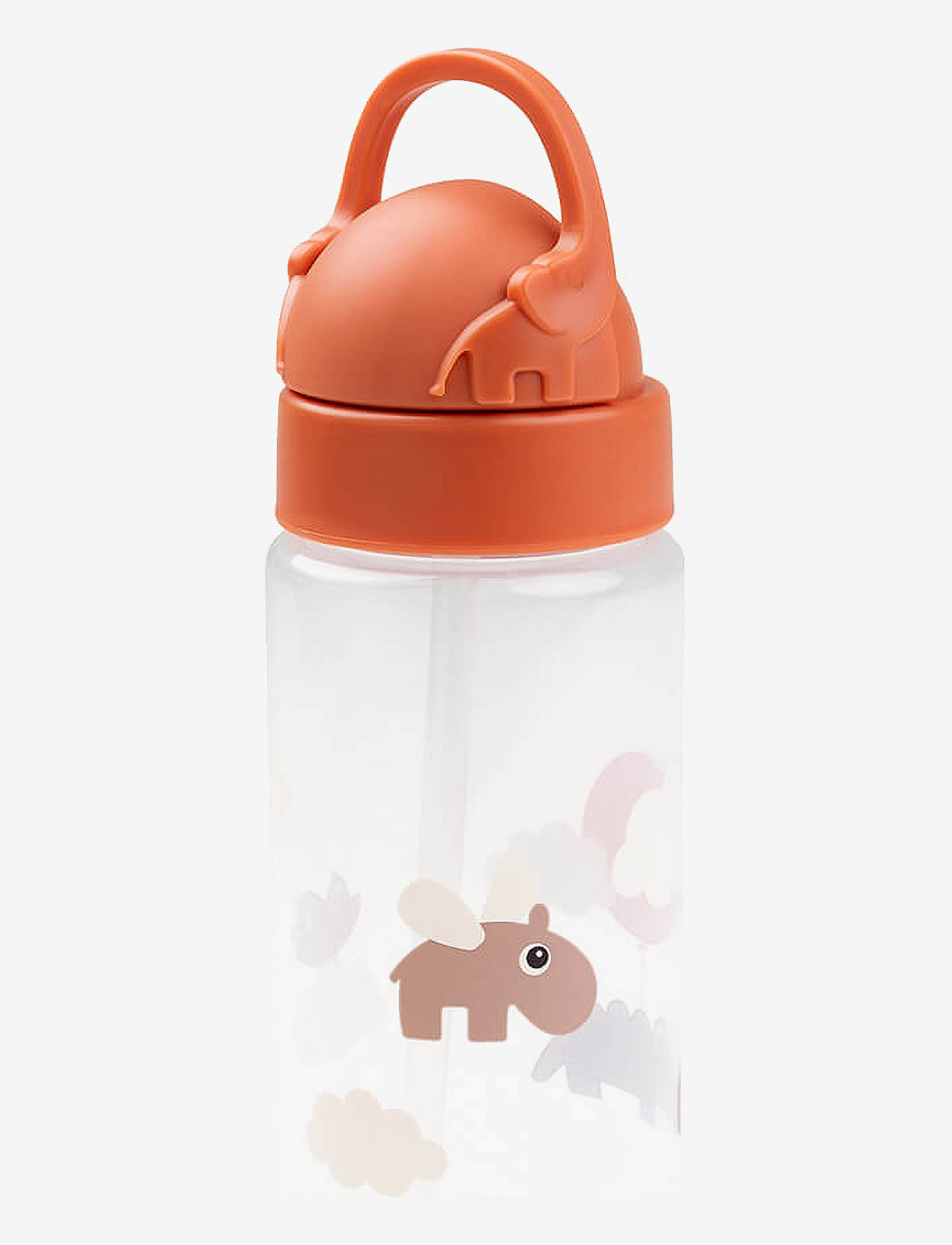 Done by Deer - Straw bottle Happy clouds Papaya 350 ml - papaya - 3