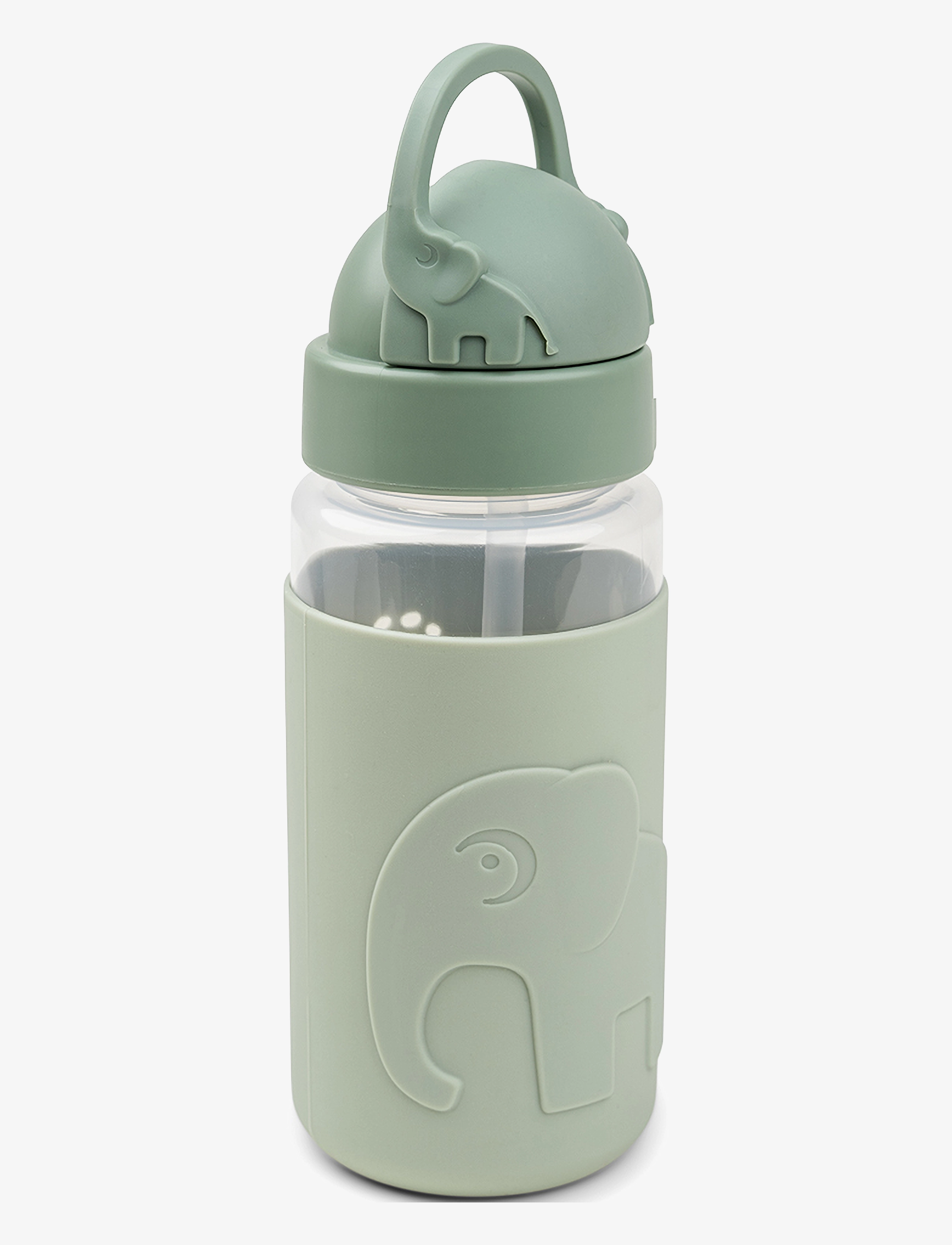 Done by Deer Easy-grip straw bottle Elphee Green - Baby bottles & accessories - GREEN / green