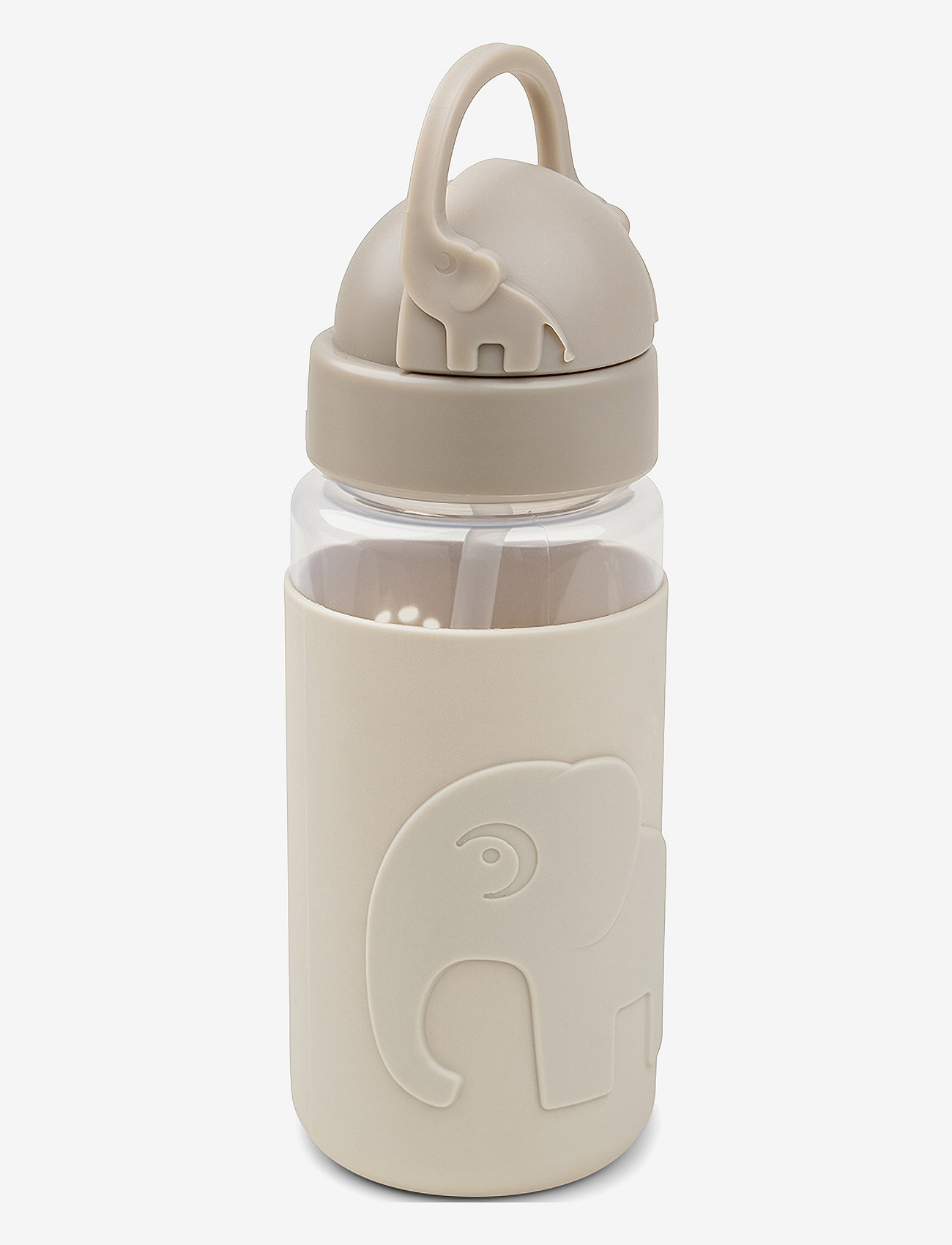 Done by Deer - Easy-grip straw bottle Elphee Sand - nappflaskor - sand - 0