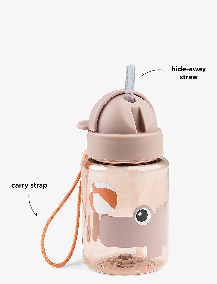 Done by Deer - Straw bottle Playground Powder 280 ml - butelki dla niemowląt - powder - 2