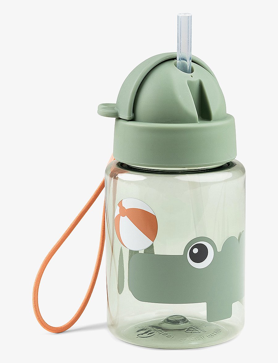 Done by Deer - Straw bottle Playground Green 280 ml - babyflaschen - green - 1