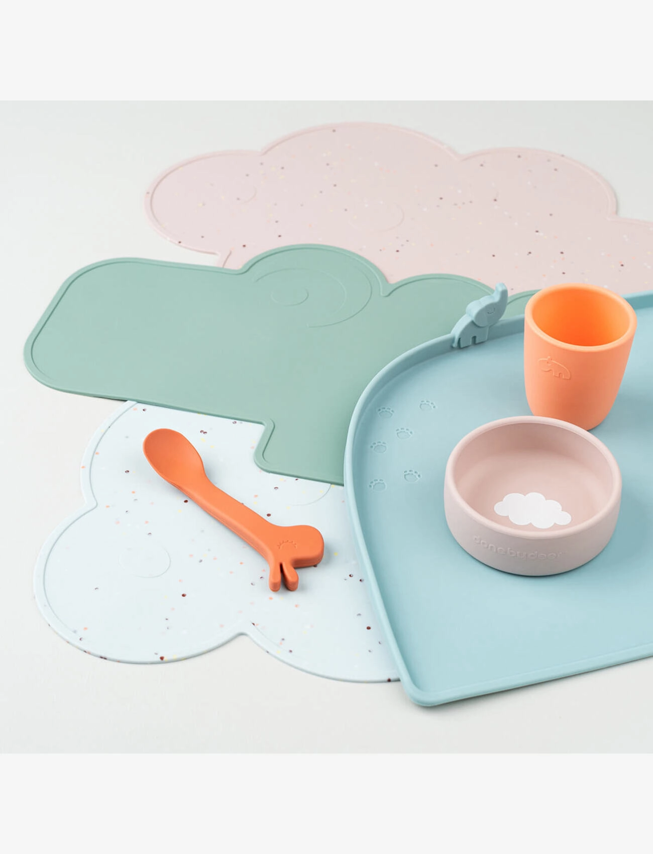 Done by Deer - Silicone placemat Confetti Powder - voeden - powder - 5