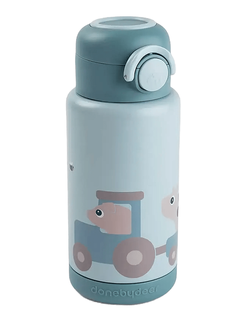 Done by Deer - Insulated bottle Tiny farm Blue 340 ml - veepudelid - blue - 1