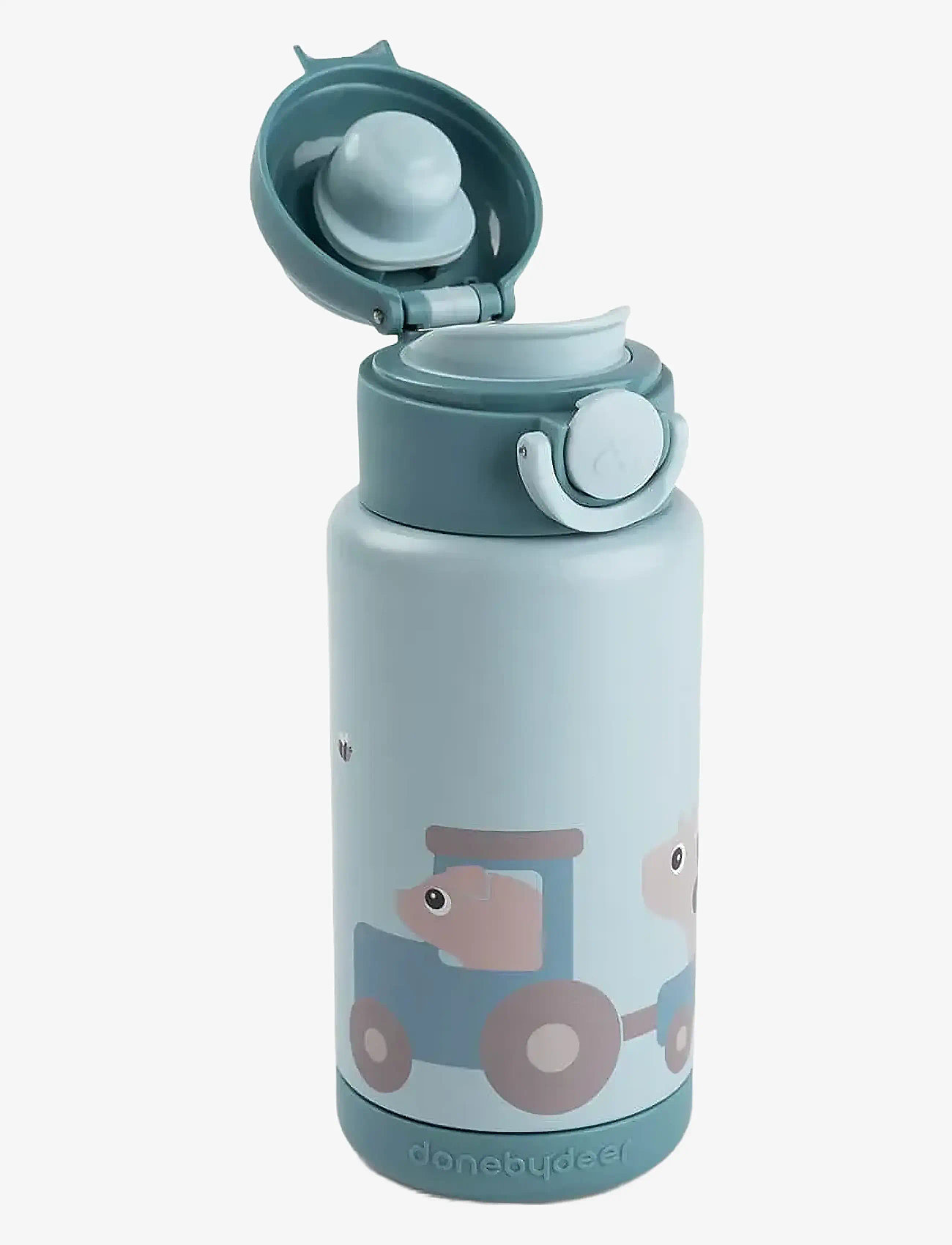 Done by Deer - Insulated bottle Tiny farm Blue 340 ml - veepudelid - blue - 2