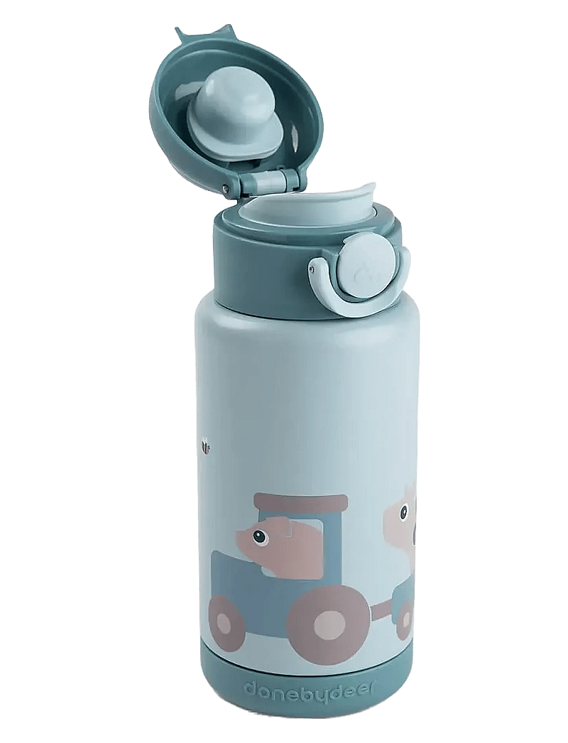 Done by Deer - Insulated bottle Tiny farm Blue 340 ml - veepudelid - blue - 2