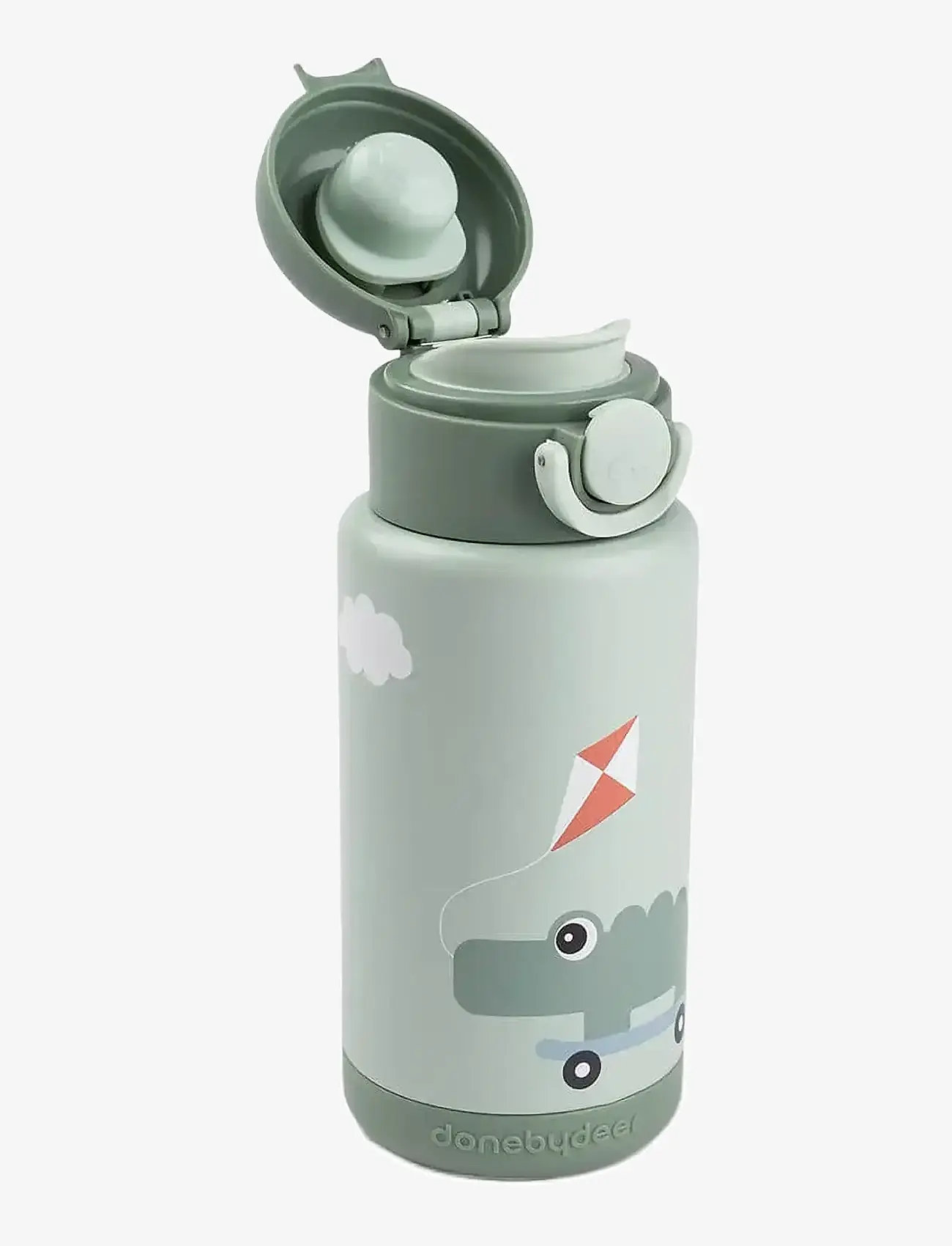 Done by Deer - Insulated bottle Playground Green 340 ml - termoflasker - green - 2