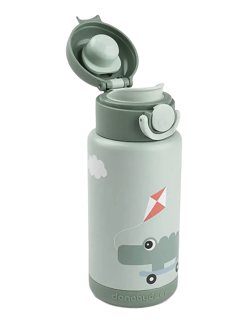 Done by Deer - Insulated bottle Playground Green 340 ml - termosai - green - 2