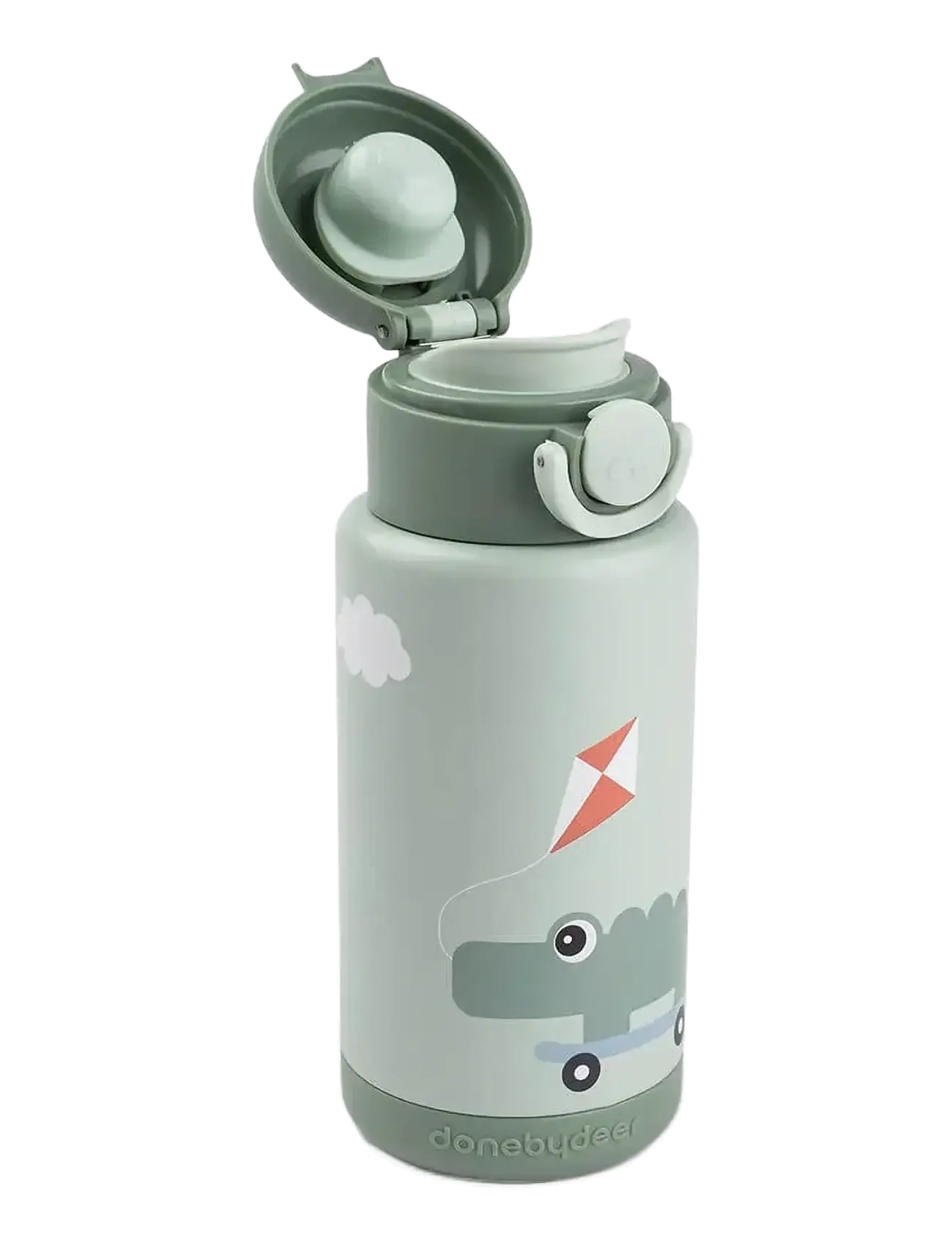Done by Deer - Insulated bottle Playground Green 340 ml - termosed - green - 2