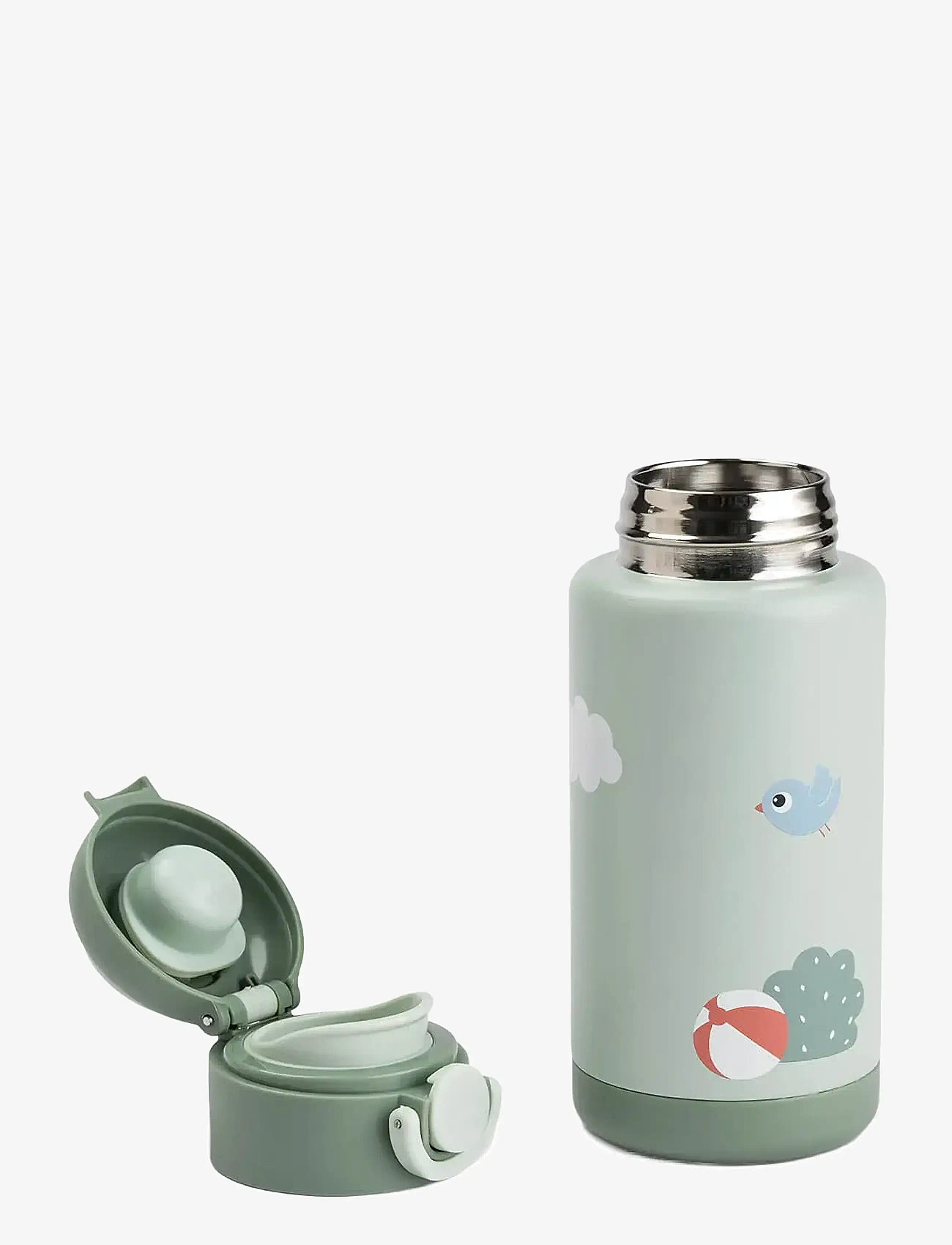 Done by Deer - Insulated bottle Playground Green 340 ml - termoflasker - green - 3