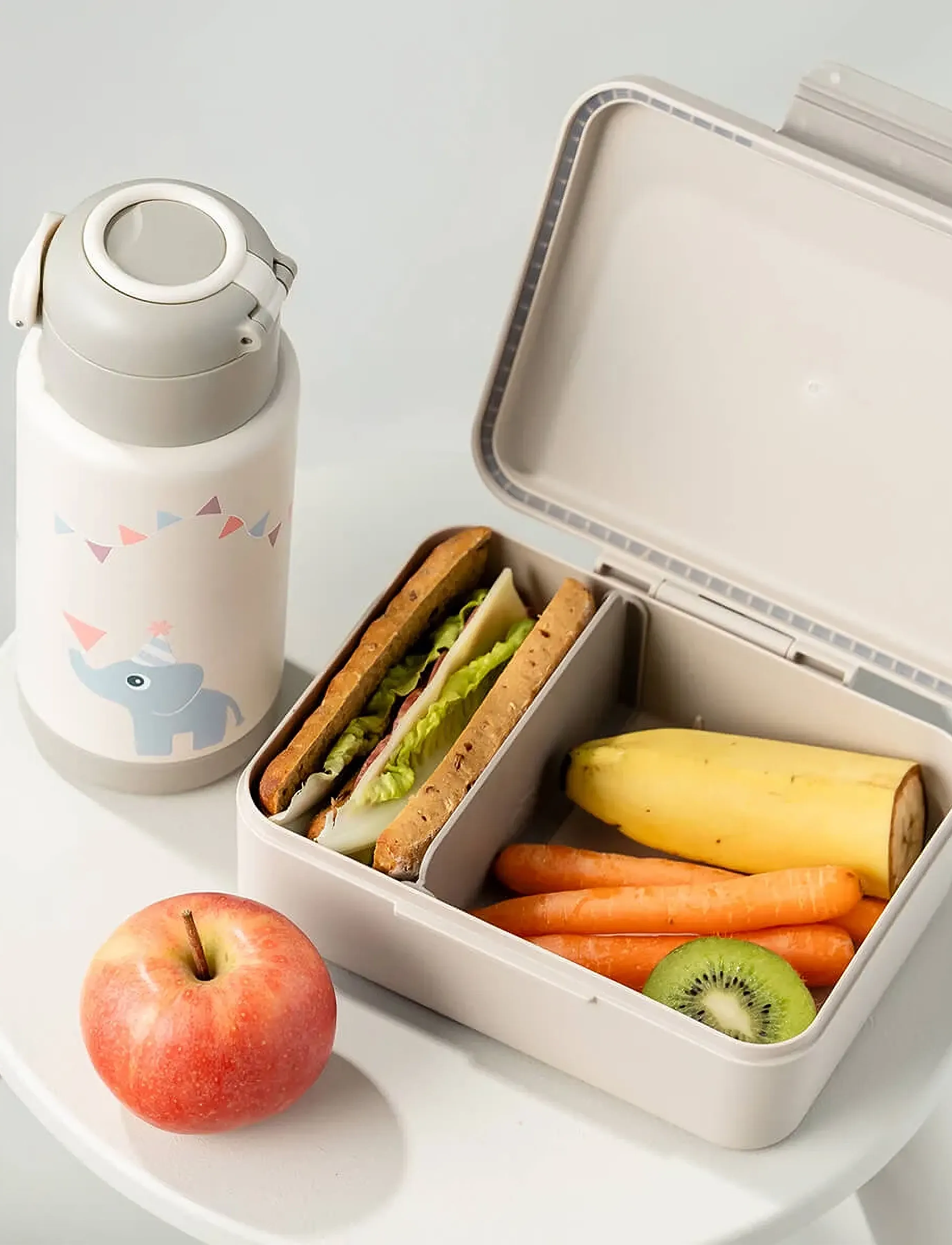 Done by Deer - Insulated bottle Celebration Sand 340 ml - termosar - sand - 5
