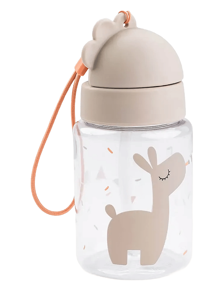 Done by Deer - Straw bottle Celebration Sand 280 ml - veepudelid - sand - 1