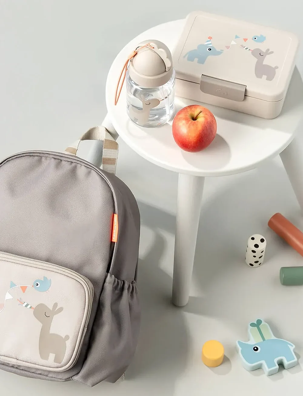 Done by Deer - Straw bottle Celebration Sand 280 ml - wasserflaschen - sand - 0