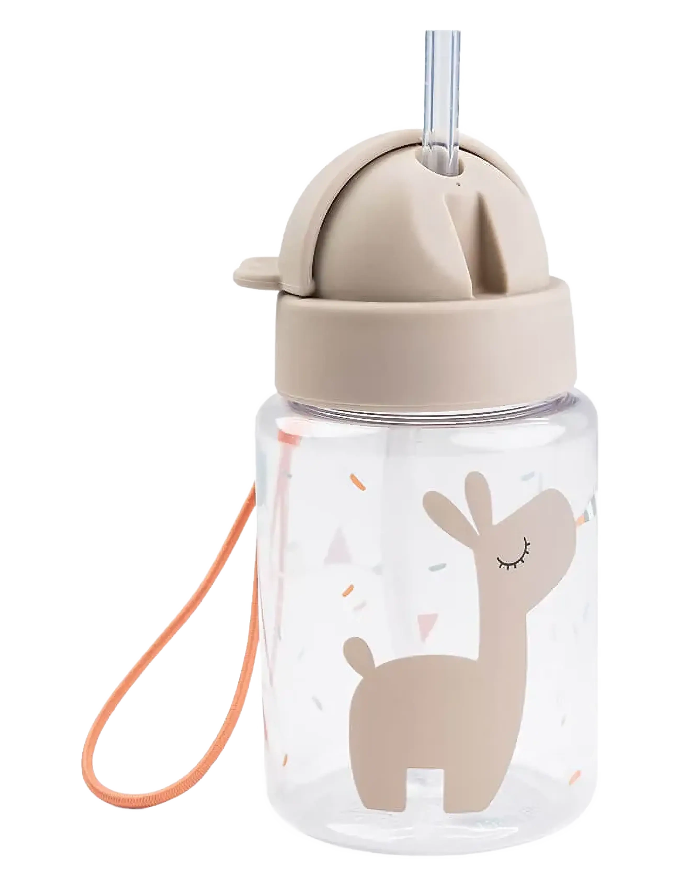 Done by Deer - Straw bottle Celebration Sand 280 ml - water bottles - sand - 2