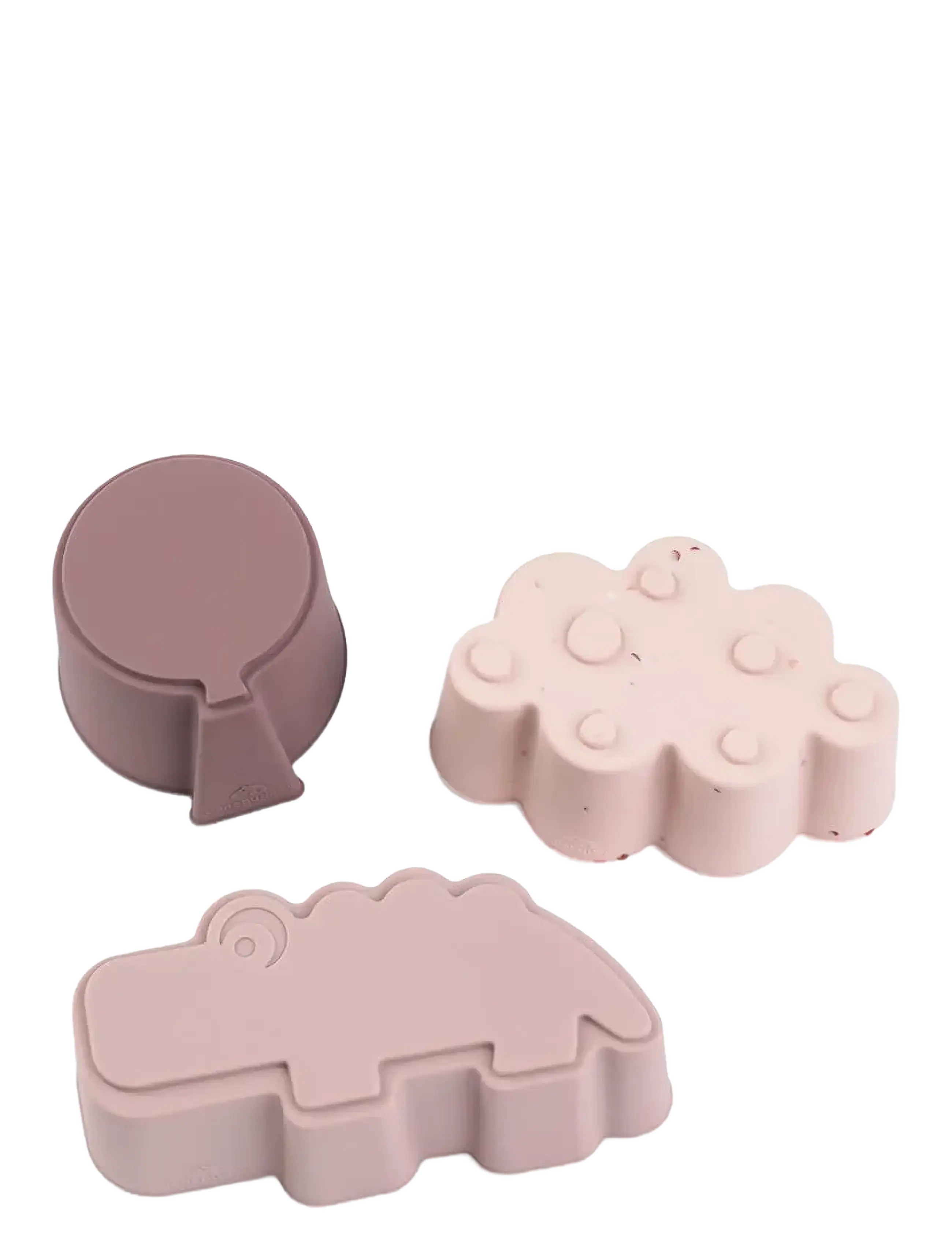 Done by Deer Silicone shapes 3 pcs Happy clouds Powder - Madkasser - POWDER / pink/rose
