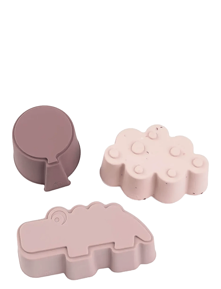 Done by Deer - Silicone shapes 3 pcs Happy clouds Powder - brotdosen - powder - 1