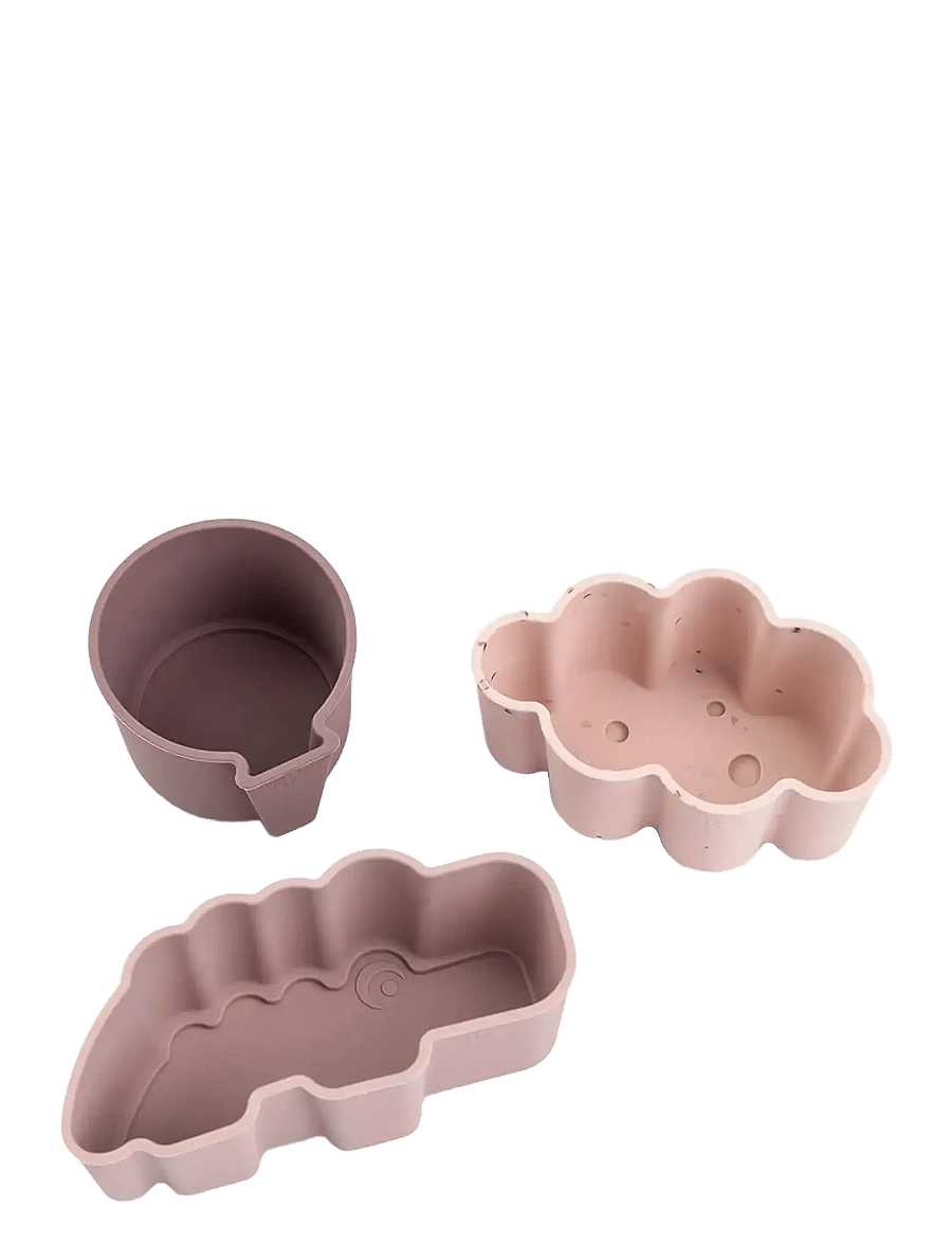 Done by Deer - Silicone shapes 3 pcs Happy clouds Powder - brotdosen - powder - 2