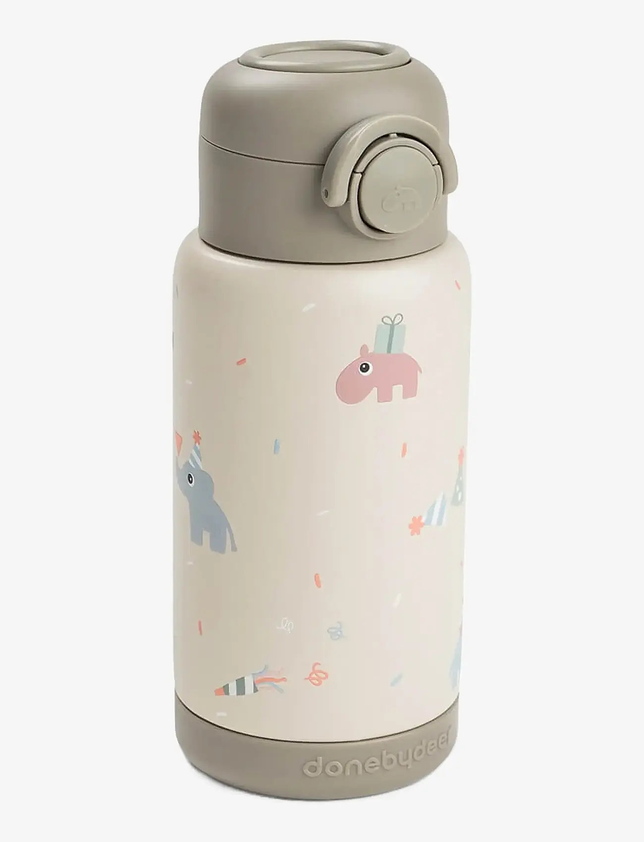 Done by Deer - Insulated straw bottle Celebration Sand 340 ml - gėrimo puodukai vaikams - sand - 1