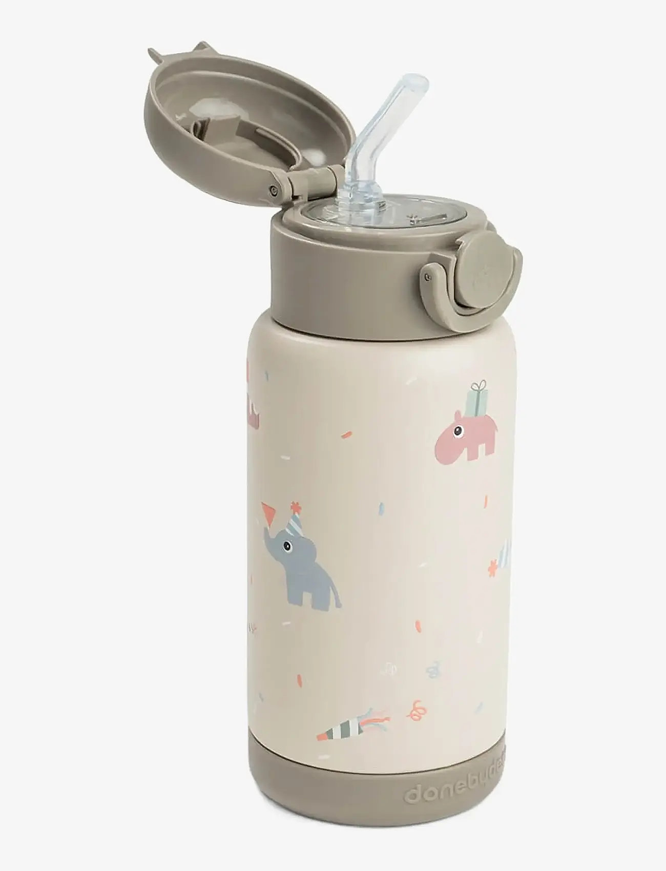 Done by Deer - Insulated straw bottle Celebration Sand 340 ml - gėrimo puodukai vaikams - sand - 2